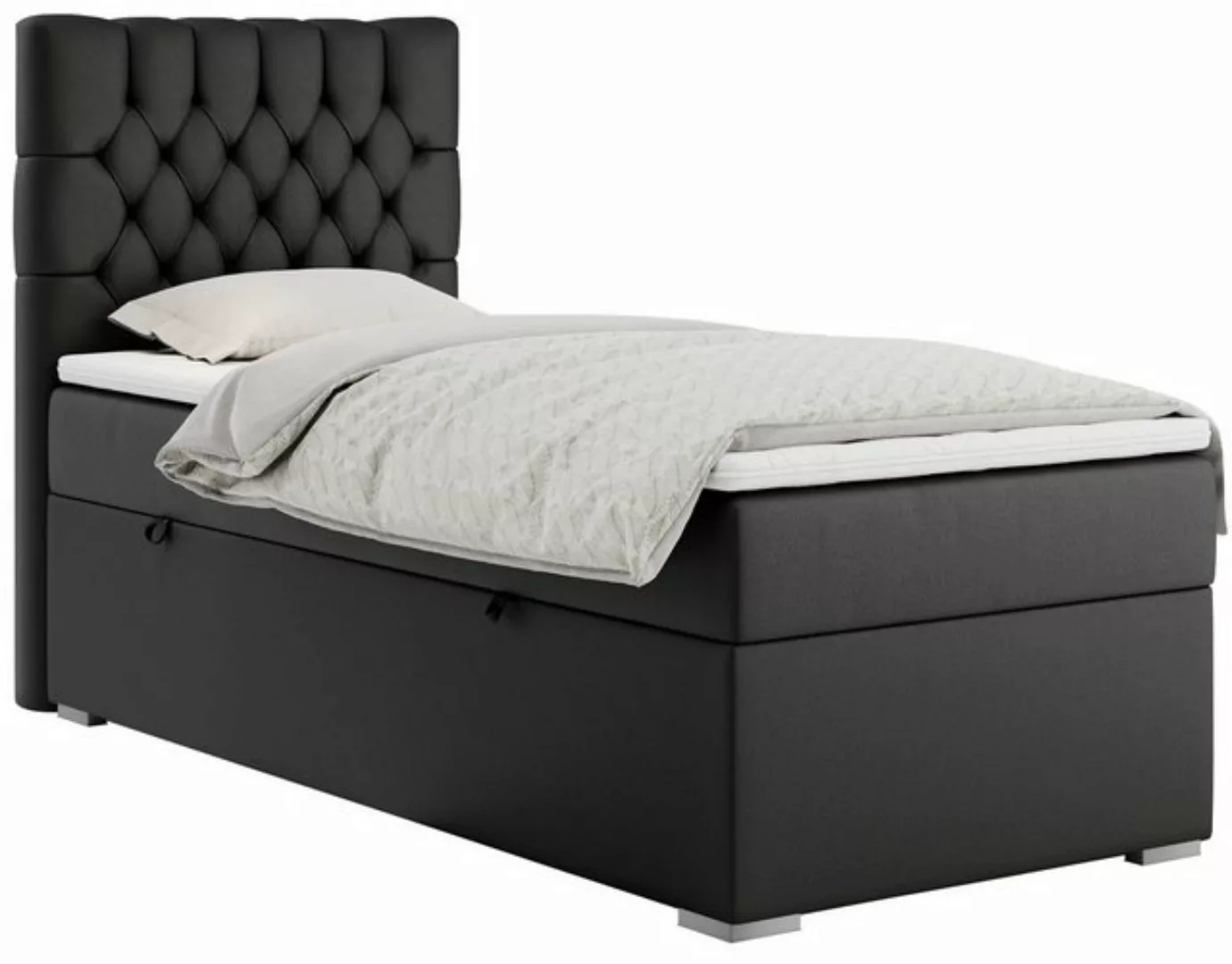 MKS MÖBEL Boxspringbett PERA (Set, Packung, Topper T25, T30-Schaum, H3-Matr günstig online kaufen