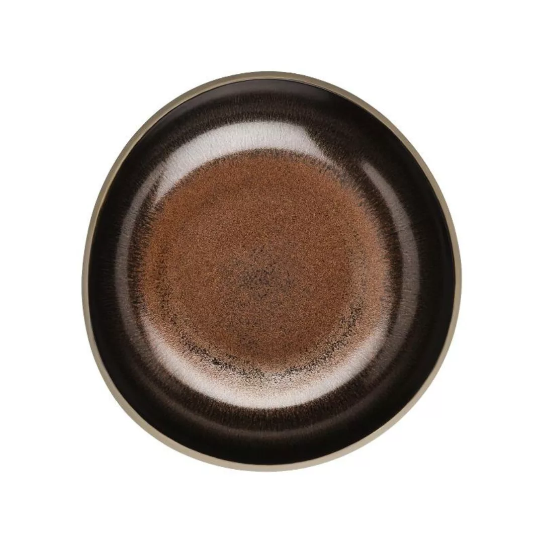 Rosenthal Junto Bronze - Steinzeug Teller tief 17 cm günstig online kaufen