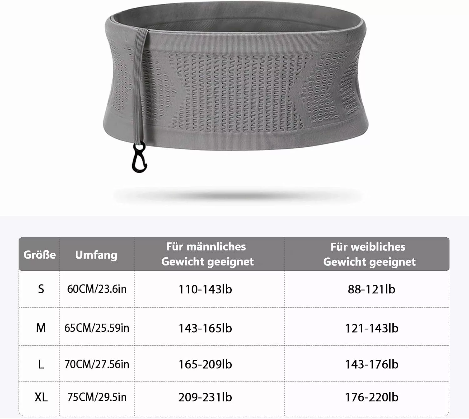 Coonoor Gürteltasche Multifunktionale atmungsaktive verdeckte Hüfttasche günstig online kaufen