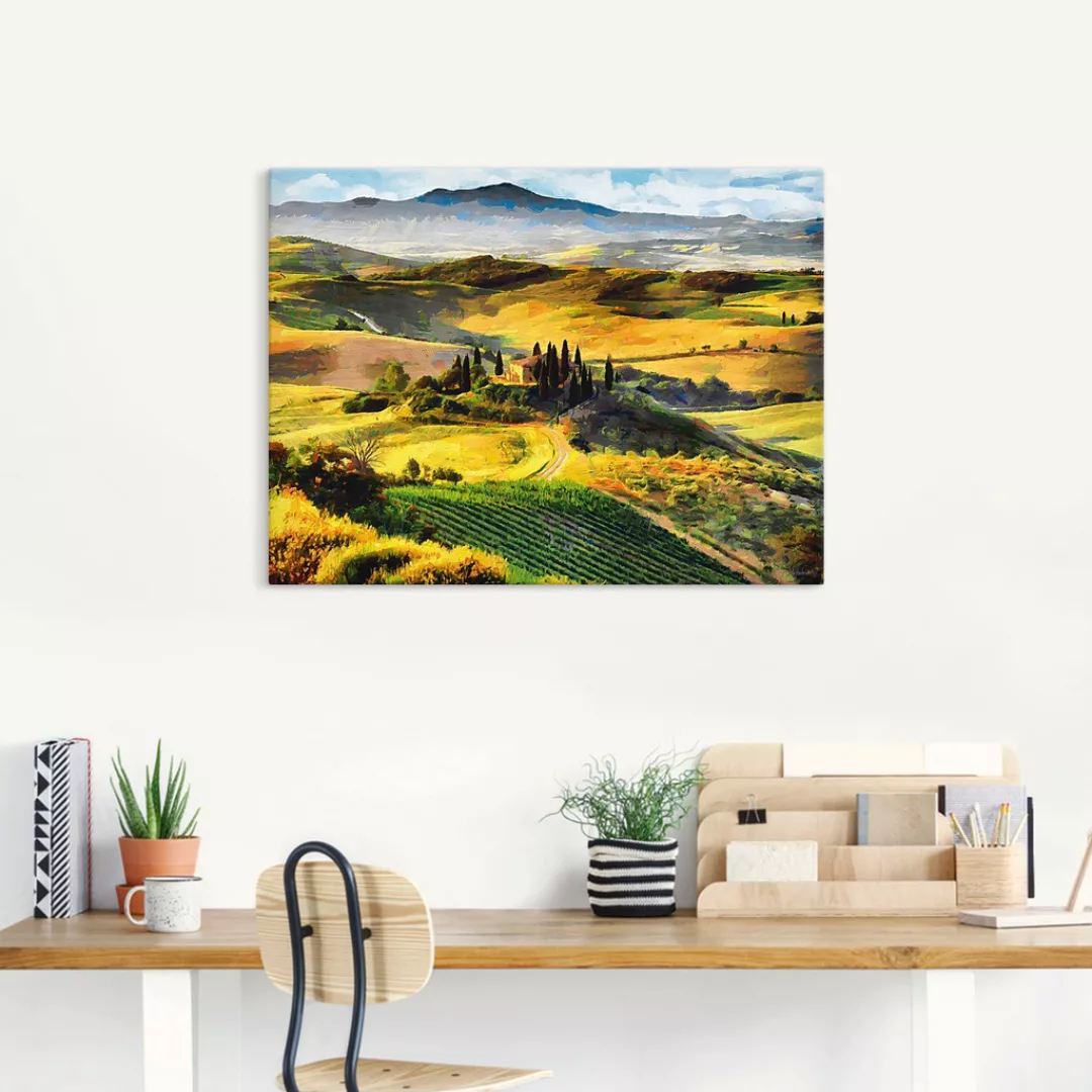 Artland Wandbild »Toskana von oben«, Bilder von Europa, (1 St.) günstig online kaufen