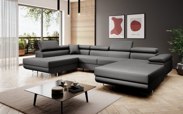 Luxusbetten24 Schlafsofa Designer Sofa Lago, mit Stauraum und Schlaffunktio günstig online kaufen