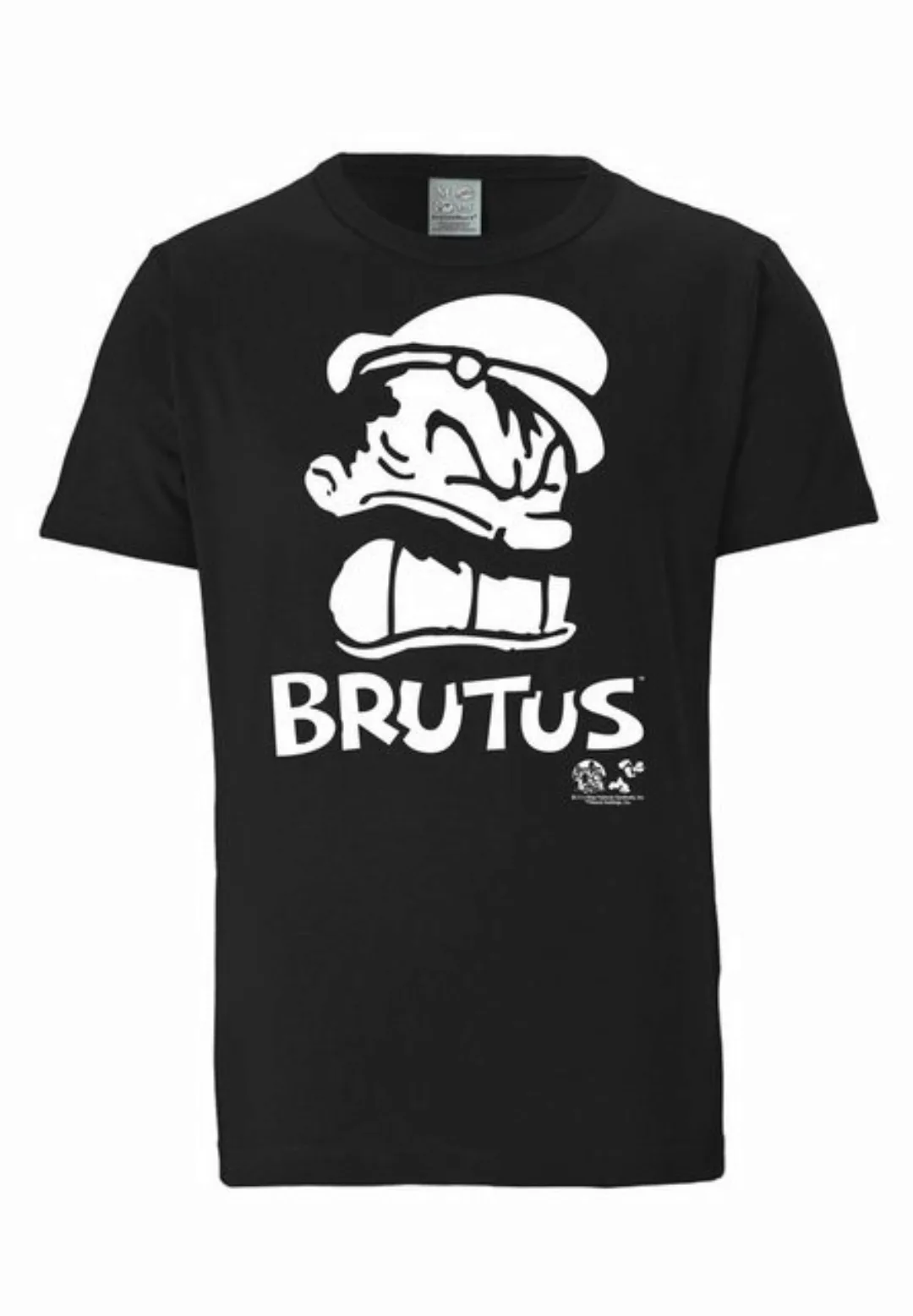 LOGOSHIRT T-Shirt "Popeye - Brutus Portrait", mit Brutus-Frontprint günstig online kaufen