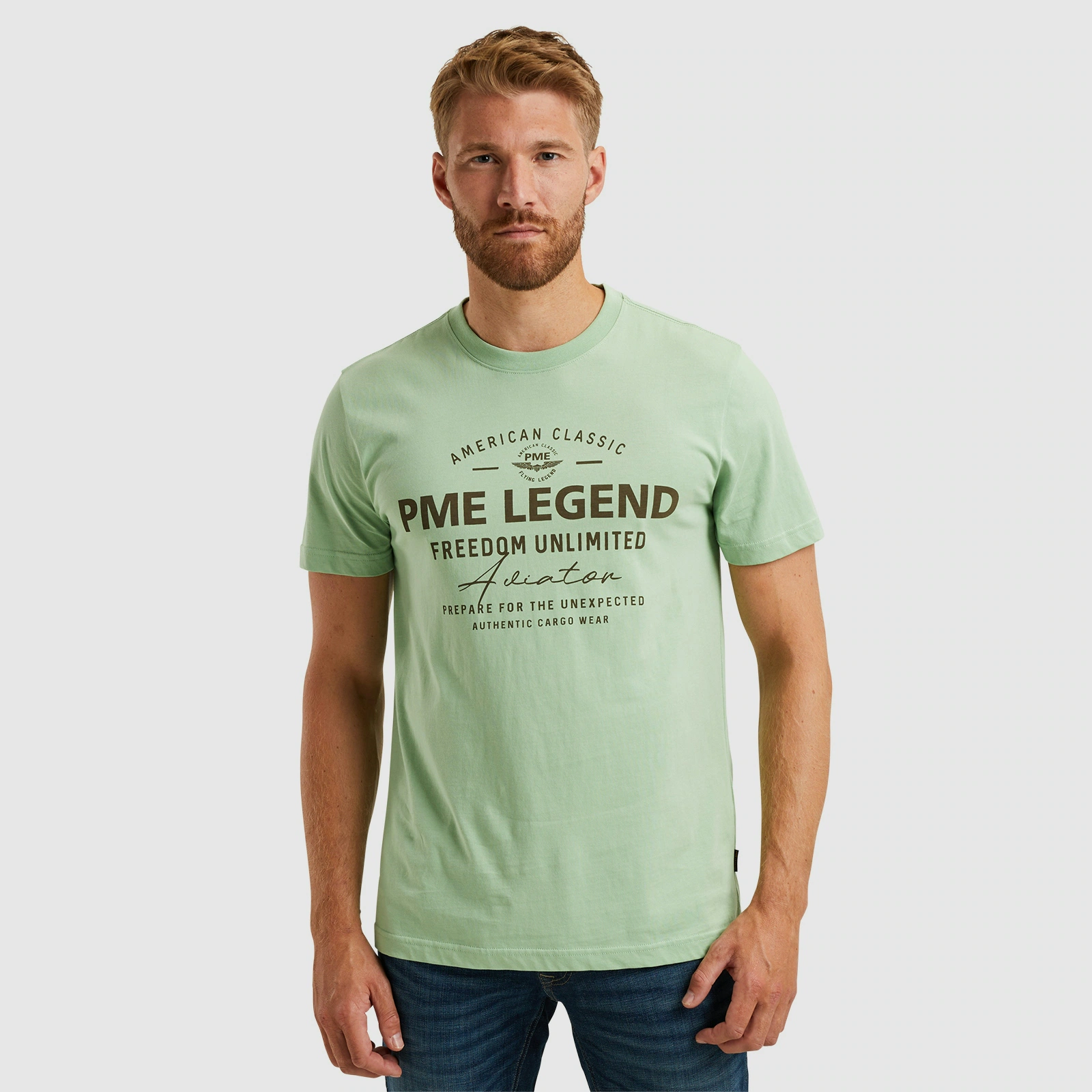 PME LEGEND T-Shirt "Short sleeve r-neck single jersey", mit Frontprint günstig online kaufen