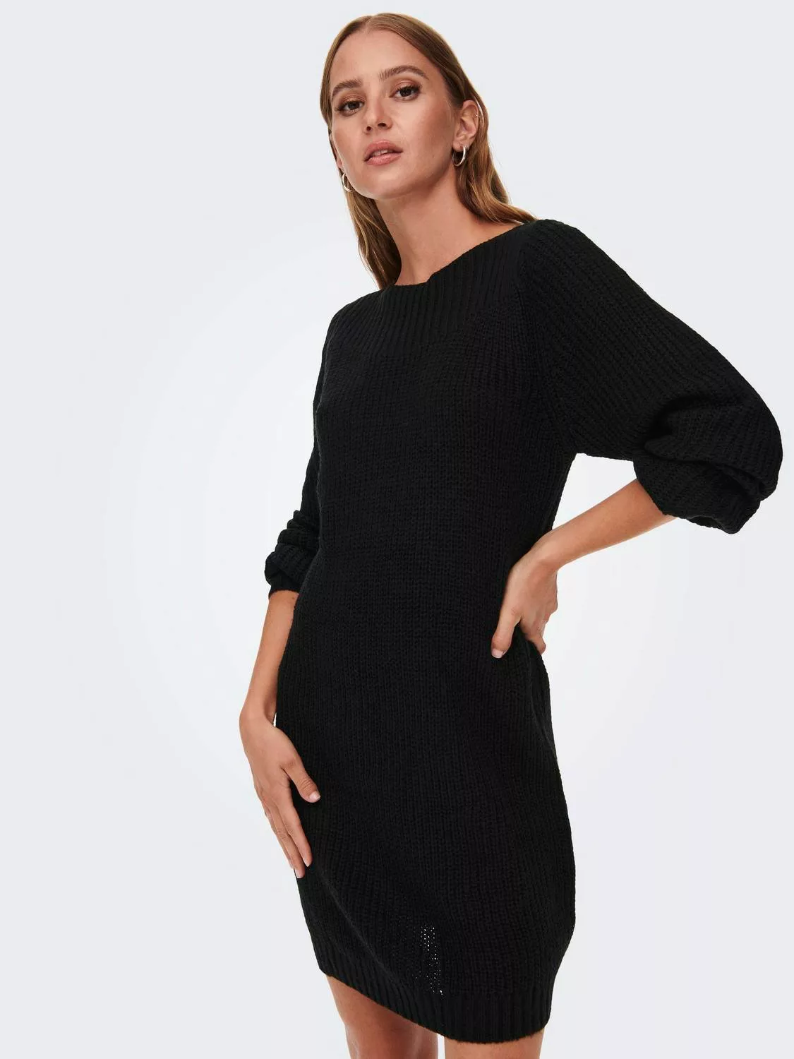 JDY Minikleid JDYWHITNEY MEGAN L/S BOAT DRESS KNT NOOS günstig online kaufen