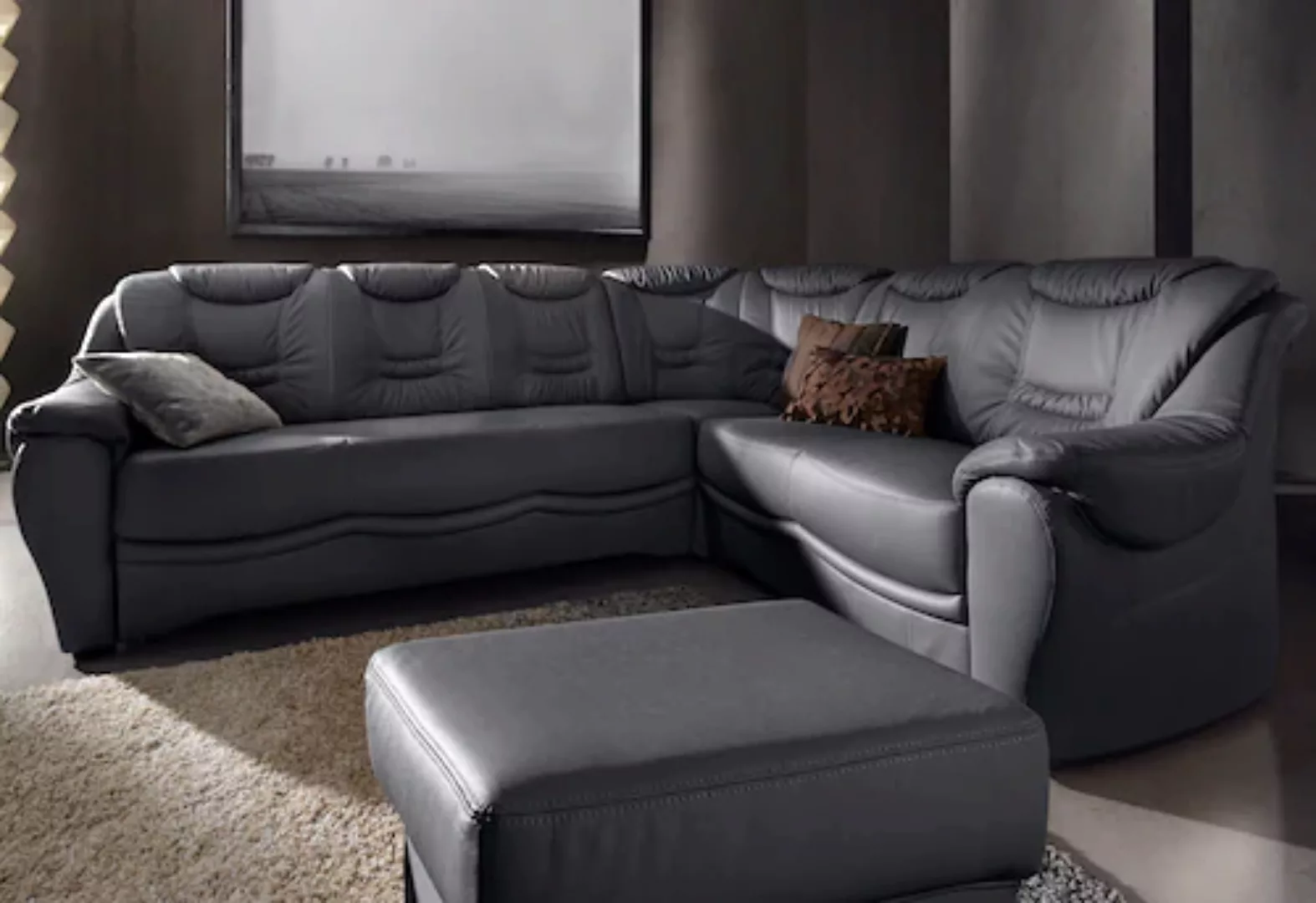 sit&more Ecksofa "Benson L-Form", wahlweise mit Bettfunktion günstig online kaufen