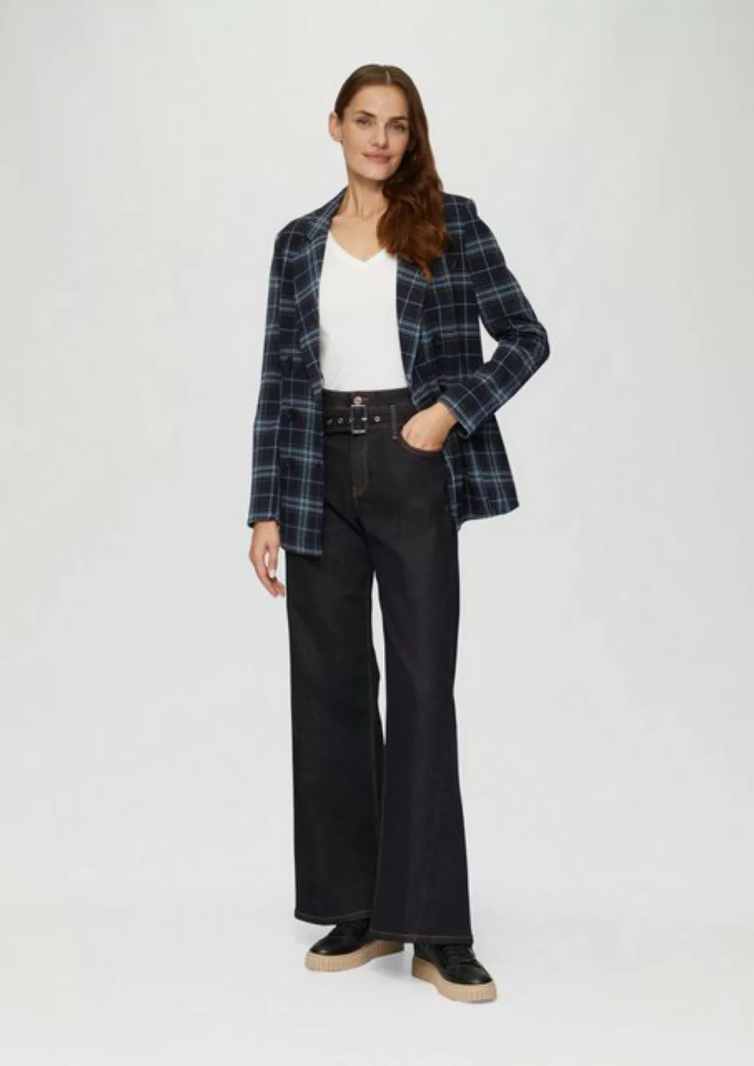 s.Oliver 5-Pocket-Jeans Jeans Suri/Regular Fit/High Rise/Wide Leg Seitennah günstig online kaufen