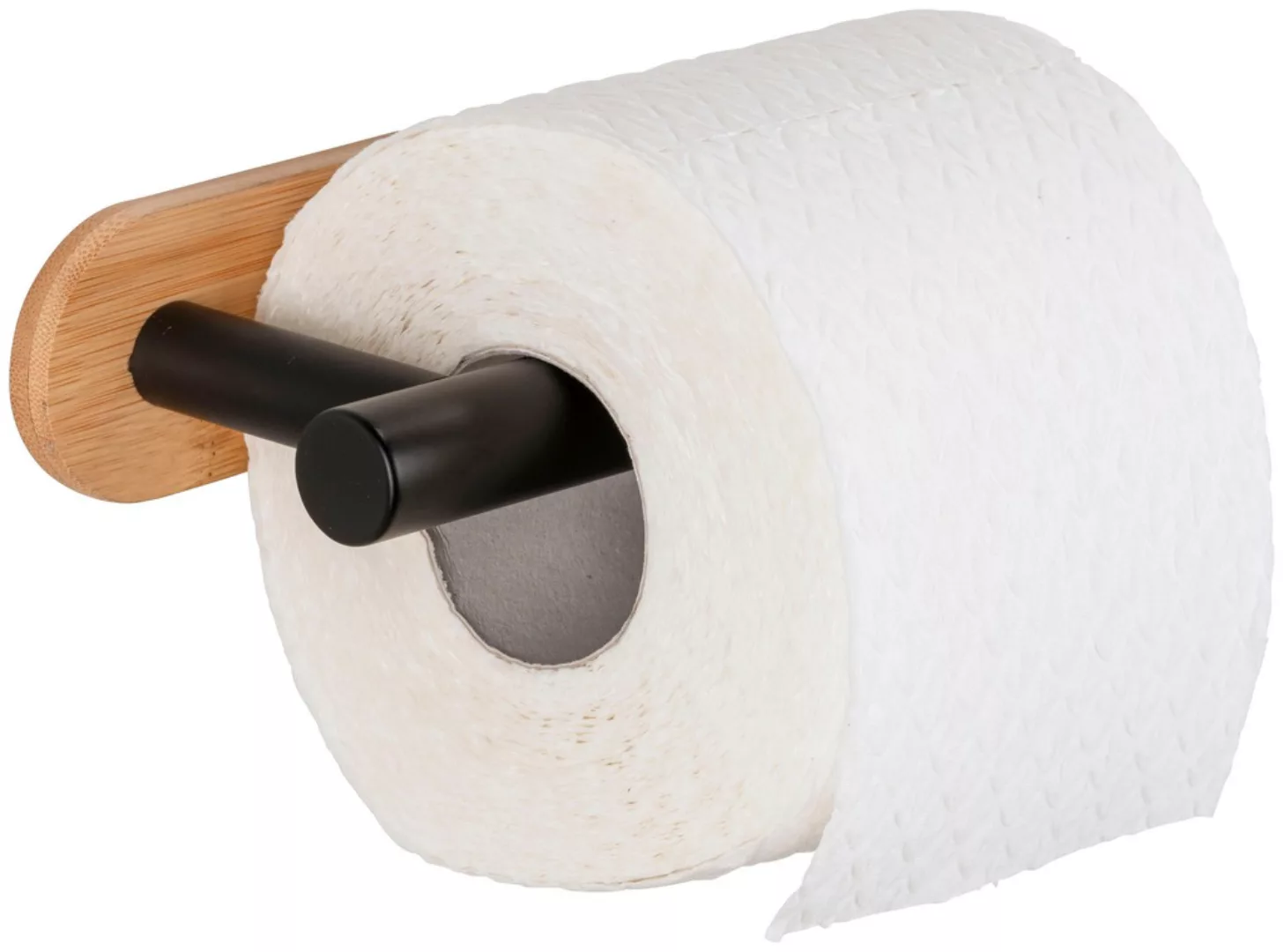 WENKO Toilettenpapierhalter "Turbo-Loc Orea Bamboo", Befestigen ohne bohren günstig online kaufen