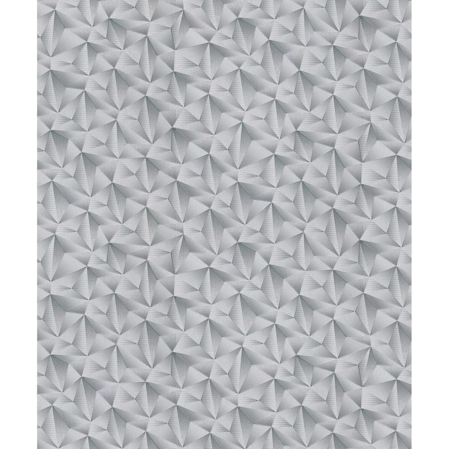 Bricoflor 3D Illusion Tapete Geometrisch Silber Vliestapete mit Metallic Ef günstig online kaufen