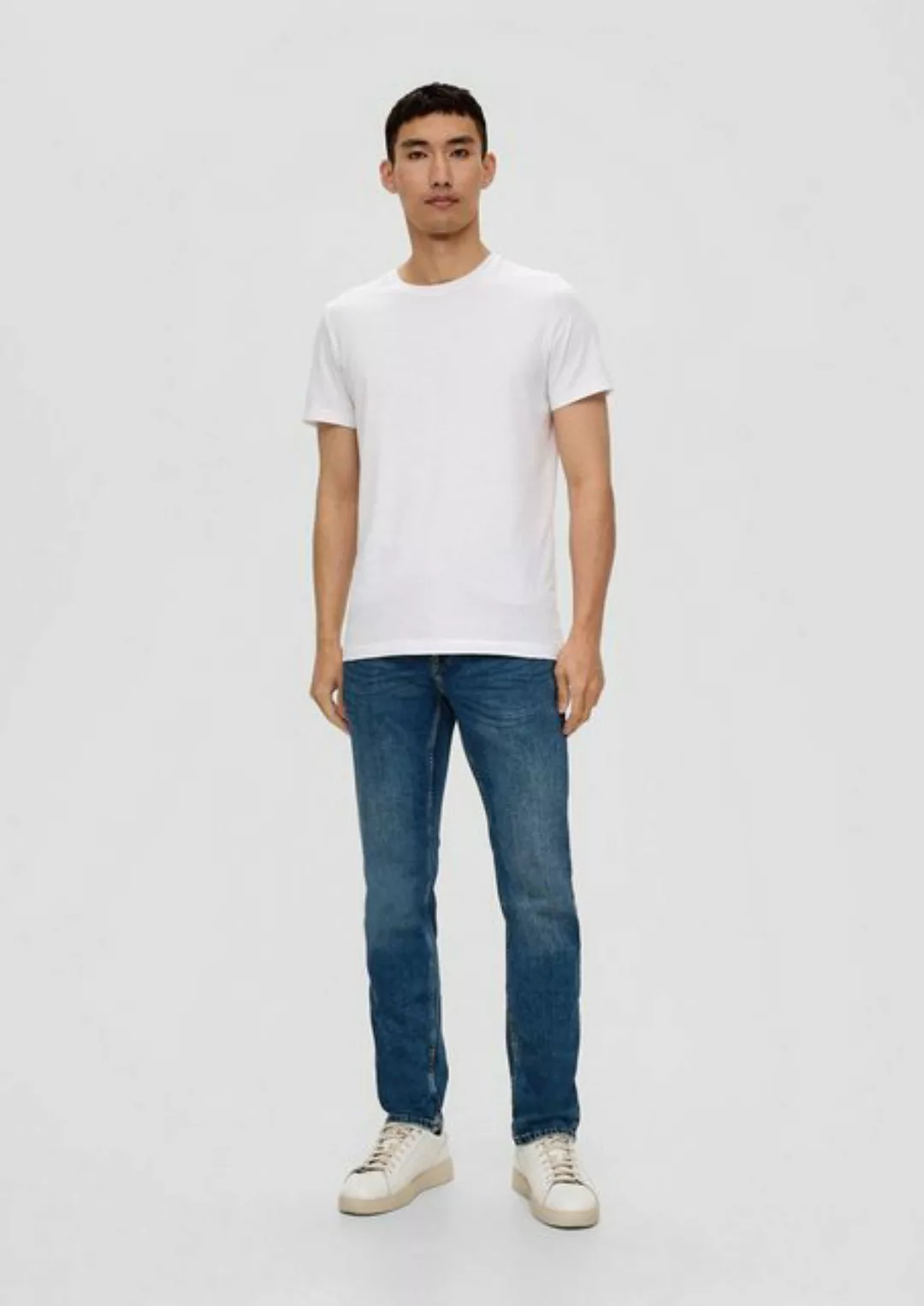 s.Oliver Stoffhose Jeans Nelio / Slim Fit / Mid Rise / Slim Leg Waschung günstig online kaufen