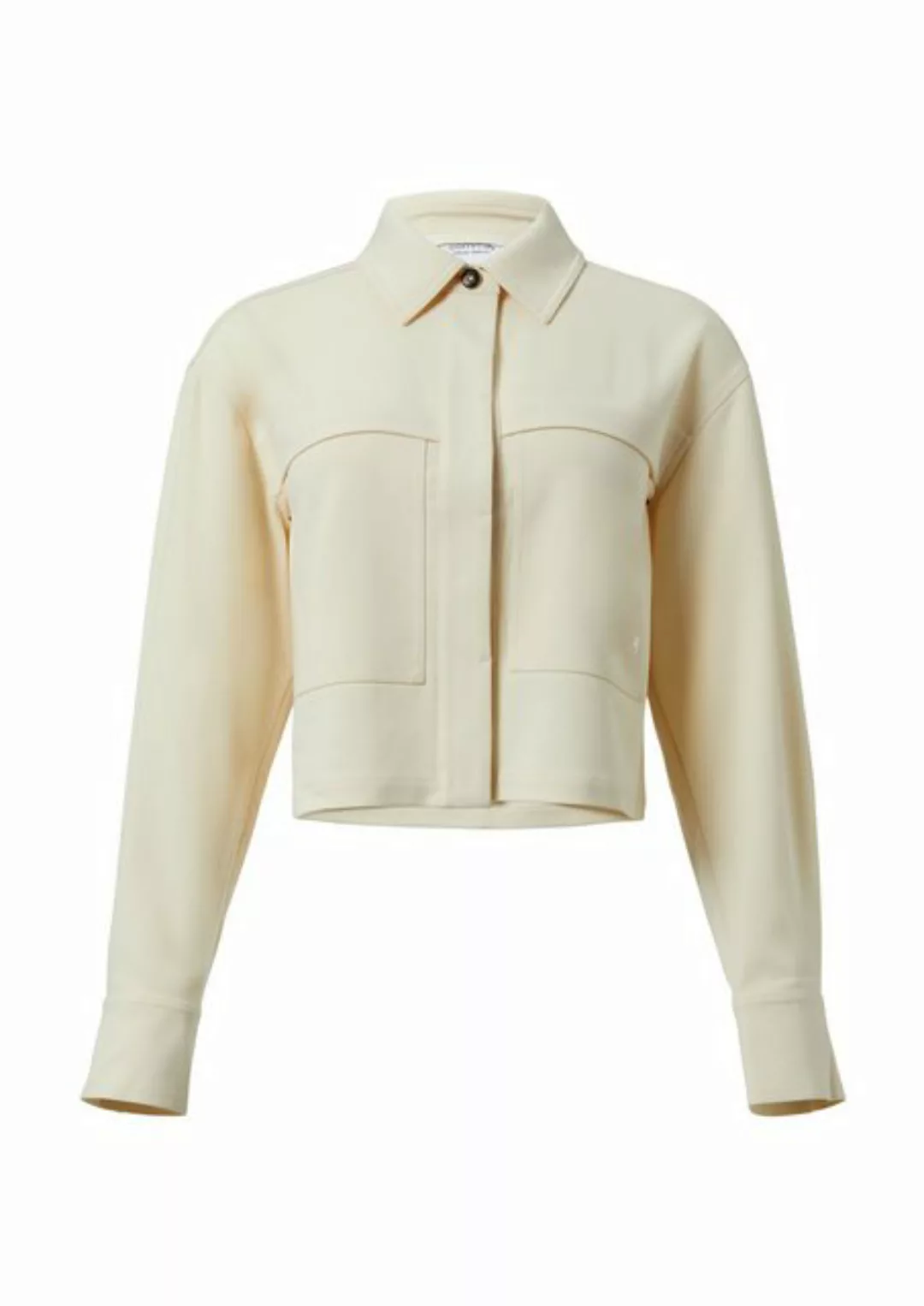 comma casual identity Blusenblazer Kurze Jacke mit aufgesetzten Taschen Log günstig online kaufen