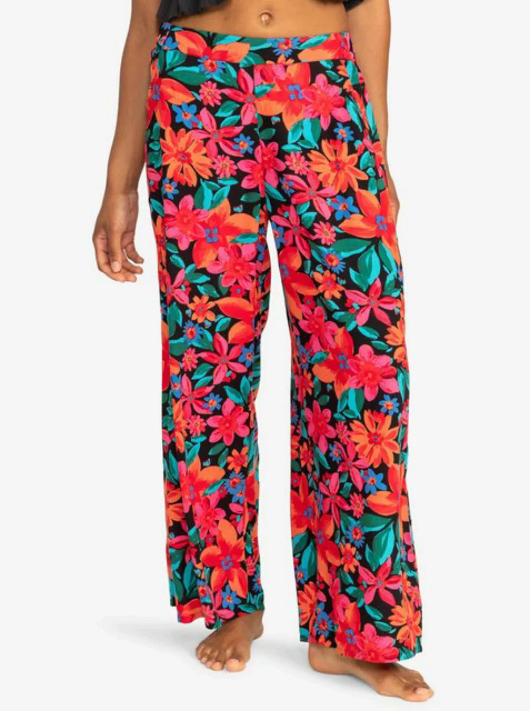 Roxy Strandhose Midnight Avenue - Bedruckte Hose mit weiten Hosenbeinen für günstig online kaufen
