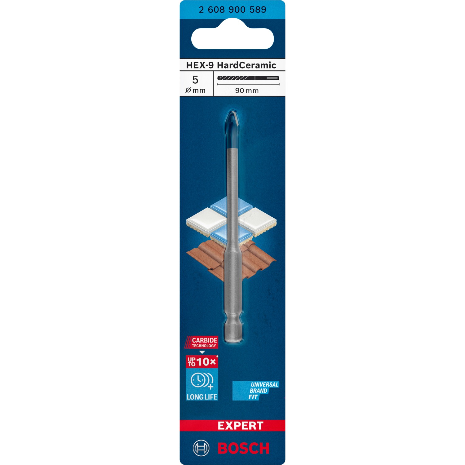 Bosch Bohrer Expert HEX-9 HardCeramic Ø 5 mm x 90 mm günstig online kaufen