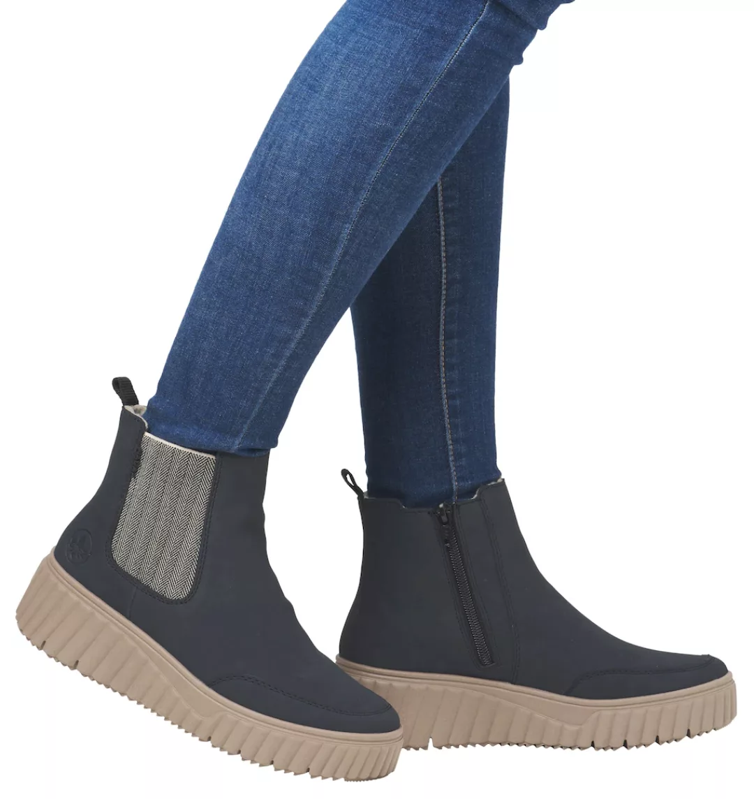 Rieker Chelseaboots, Schlupfboots, Keilstiefelette mit Anziehlasche günstig online kaufen