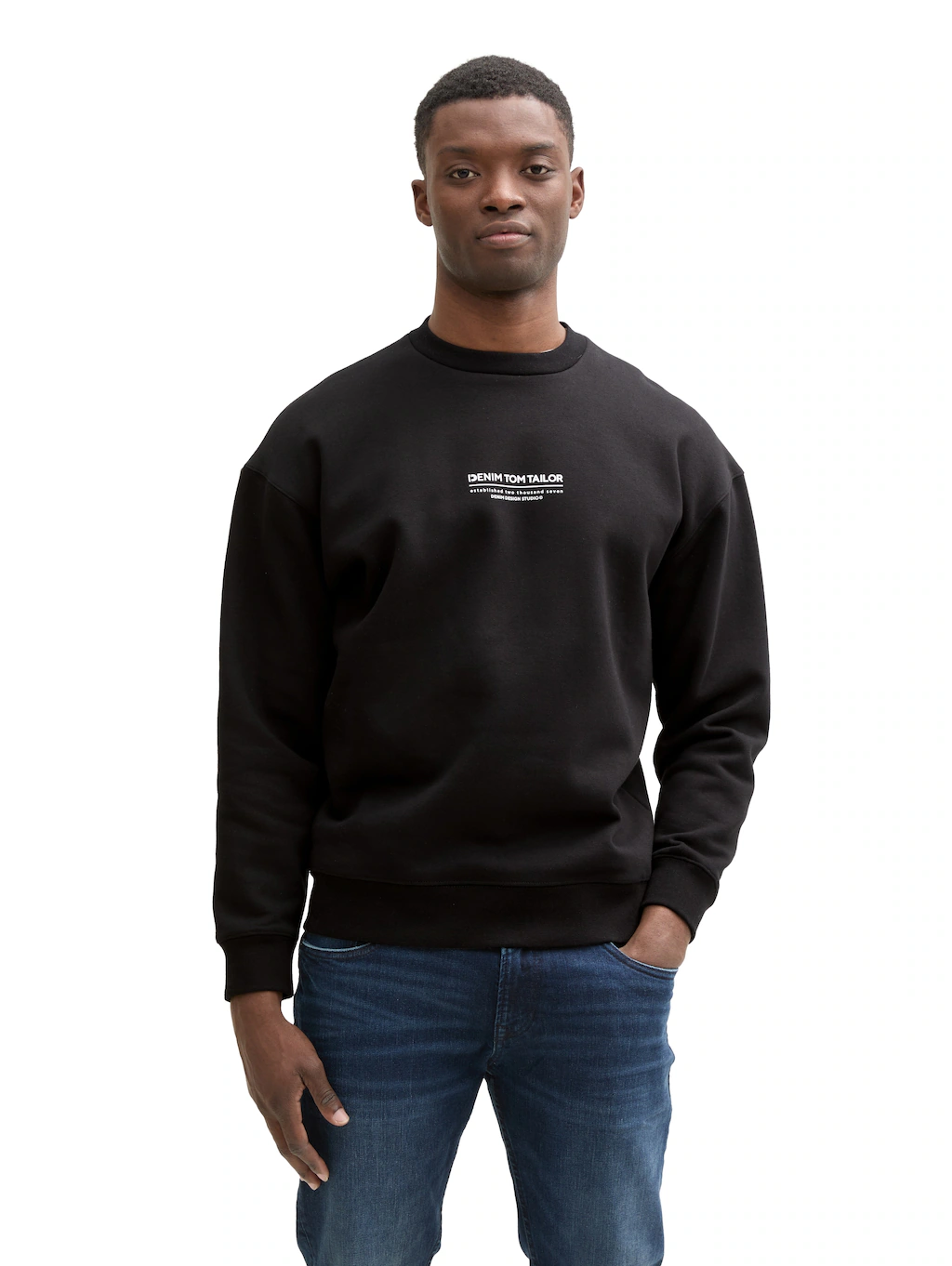 TOM TAILOR Denim Sweatshirt, mit Logo Print günstig online kaufen