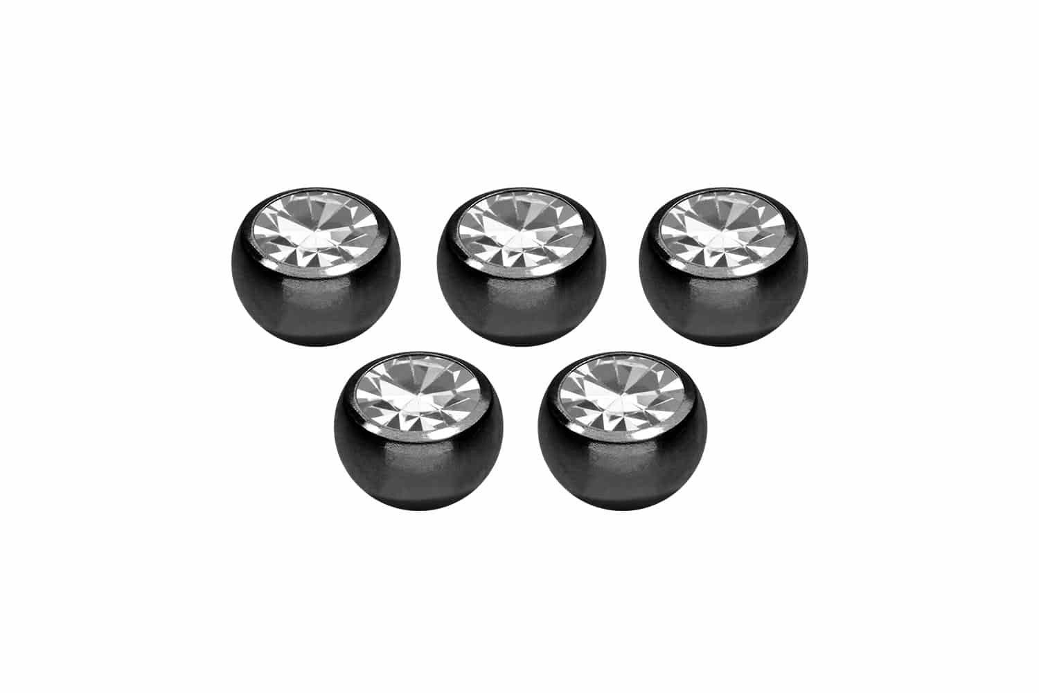 PIERCINGLINE Piercing-Set SET Chirurgenstahl Schraubkugel KRISTALL günstig online kaufen