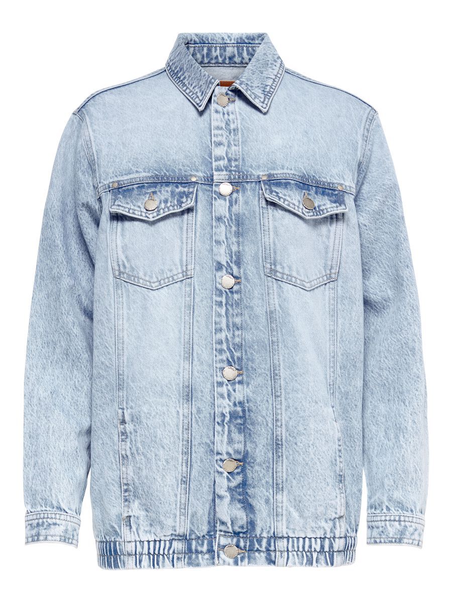 ONLY Oversize- Jeansjacke Damen Blau günstig online kaufen