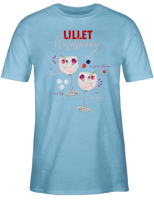 Shirtracer T-Shirt Lillet Wildberry Rezept Lustiges Geschenk Lilletfan Wild günstig online kaufen