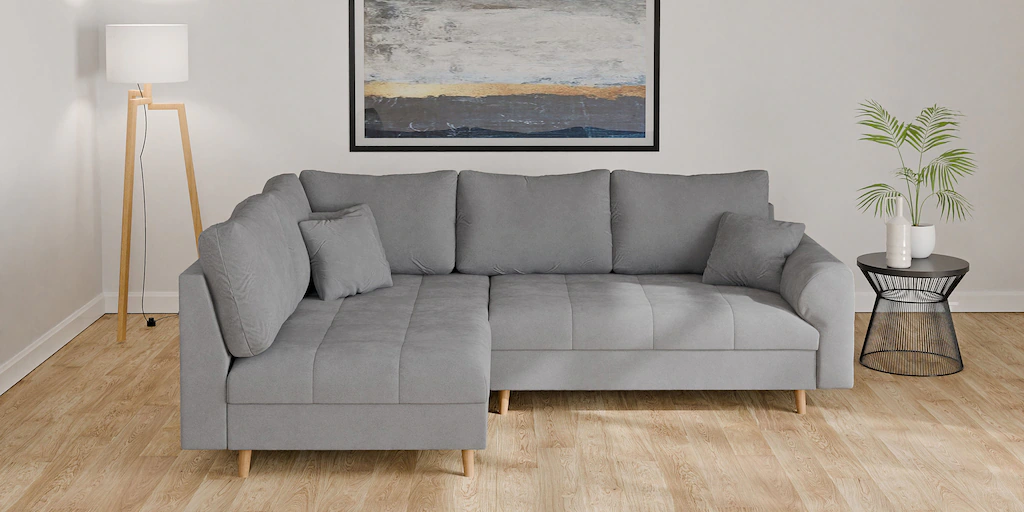 Home affaire Ecksofa "CHARRE L-Form mit Ottomane, Maße B/T/H: 231/161/81 cm günstig online kaufen