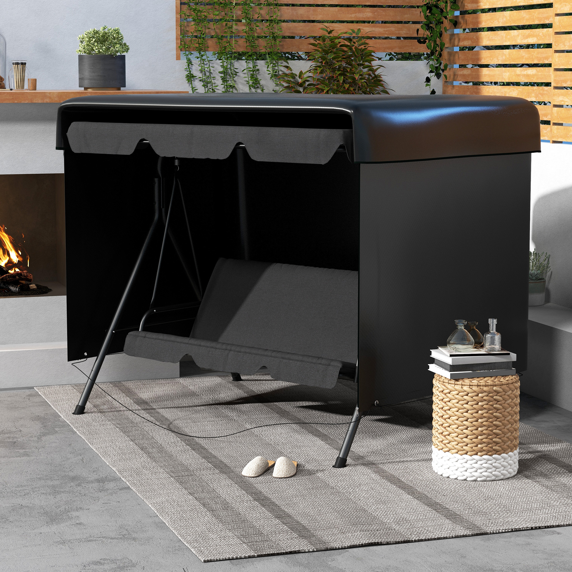 Outsunny Schutzhülle für Gartenschaukel Abdeckung wasserdicht Größe 2,15L x günstig online kaufen