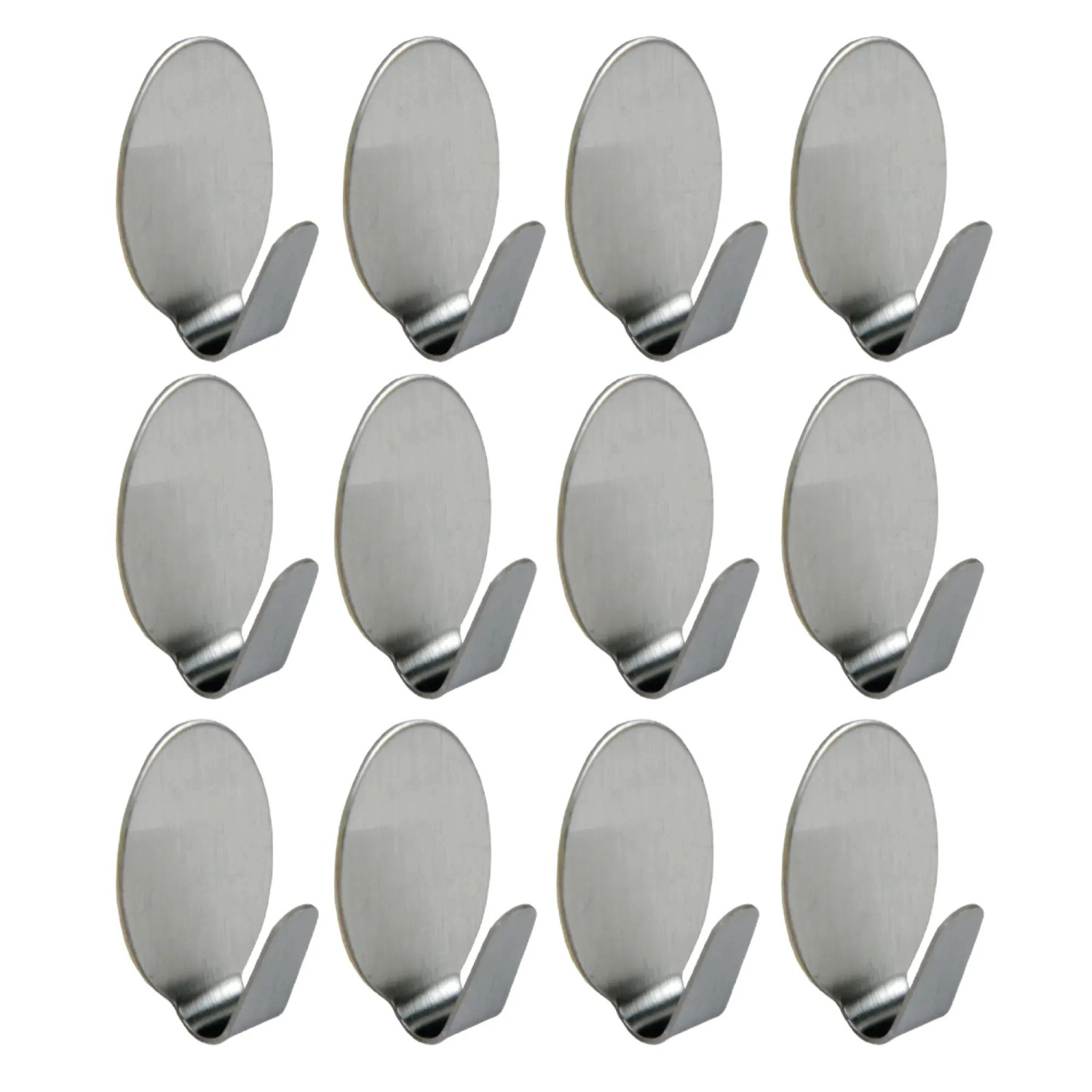 Bestlivings Wandhaken Edelstahl Selbstklebend Oval 12er Set günstig online kaufen