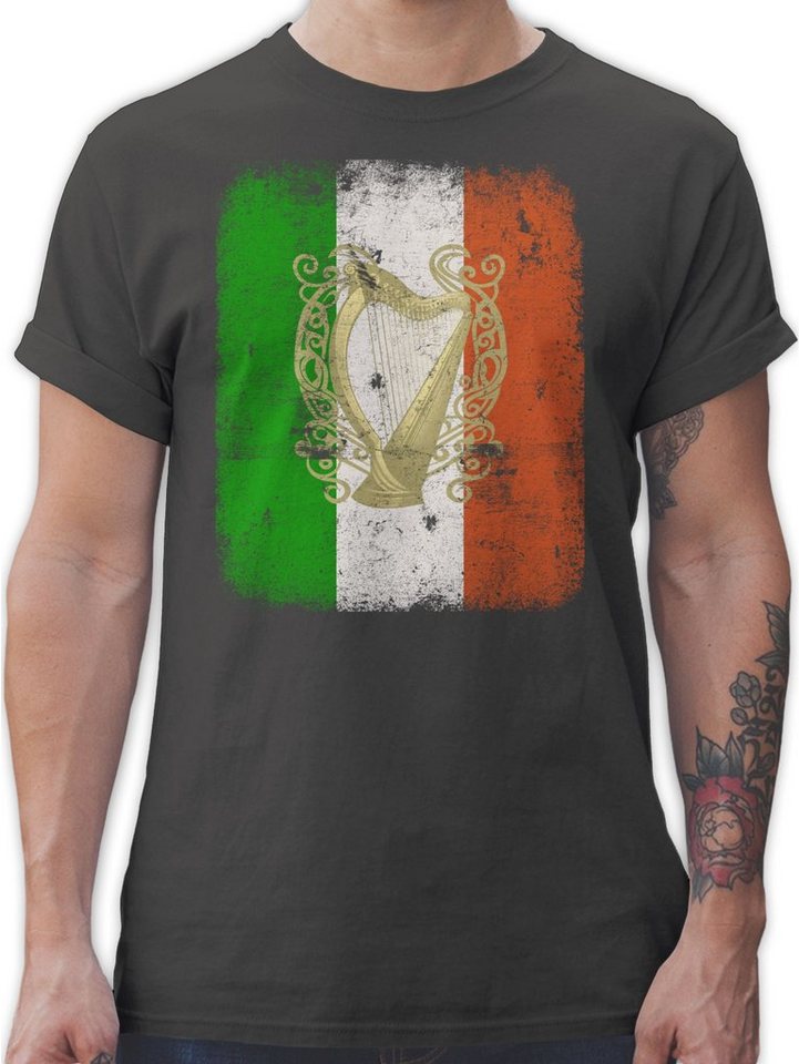 Shirtracer T-Shirt Irland Irische Irish Flagge Flag St. Patricks Day günstig online kaufen