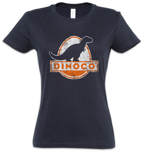 Urban Backwoods Print-Shirt Dinoco Logo II Damen T-Shirt Toy Oil Company Pe günstig online kaufen