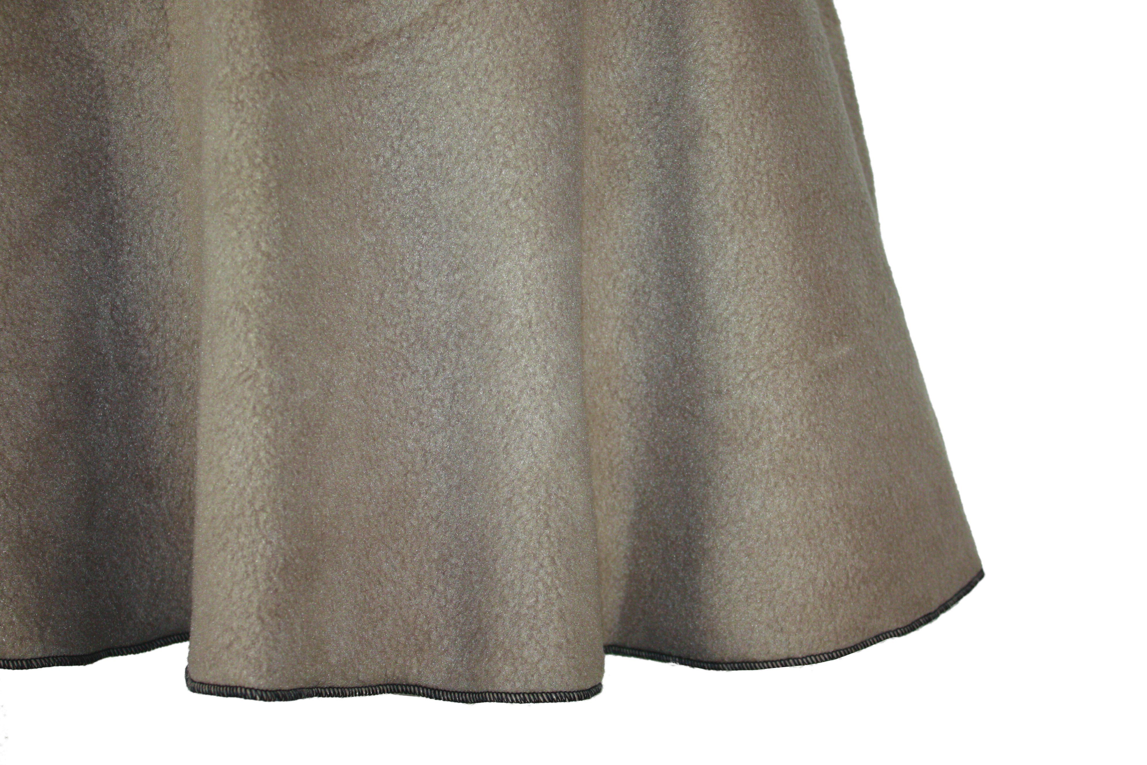 dunkle design A-Linien-Rock Fleece 57cm elastischer günstig online kaufen
