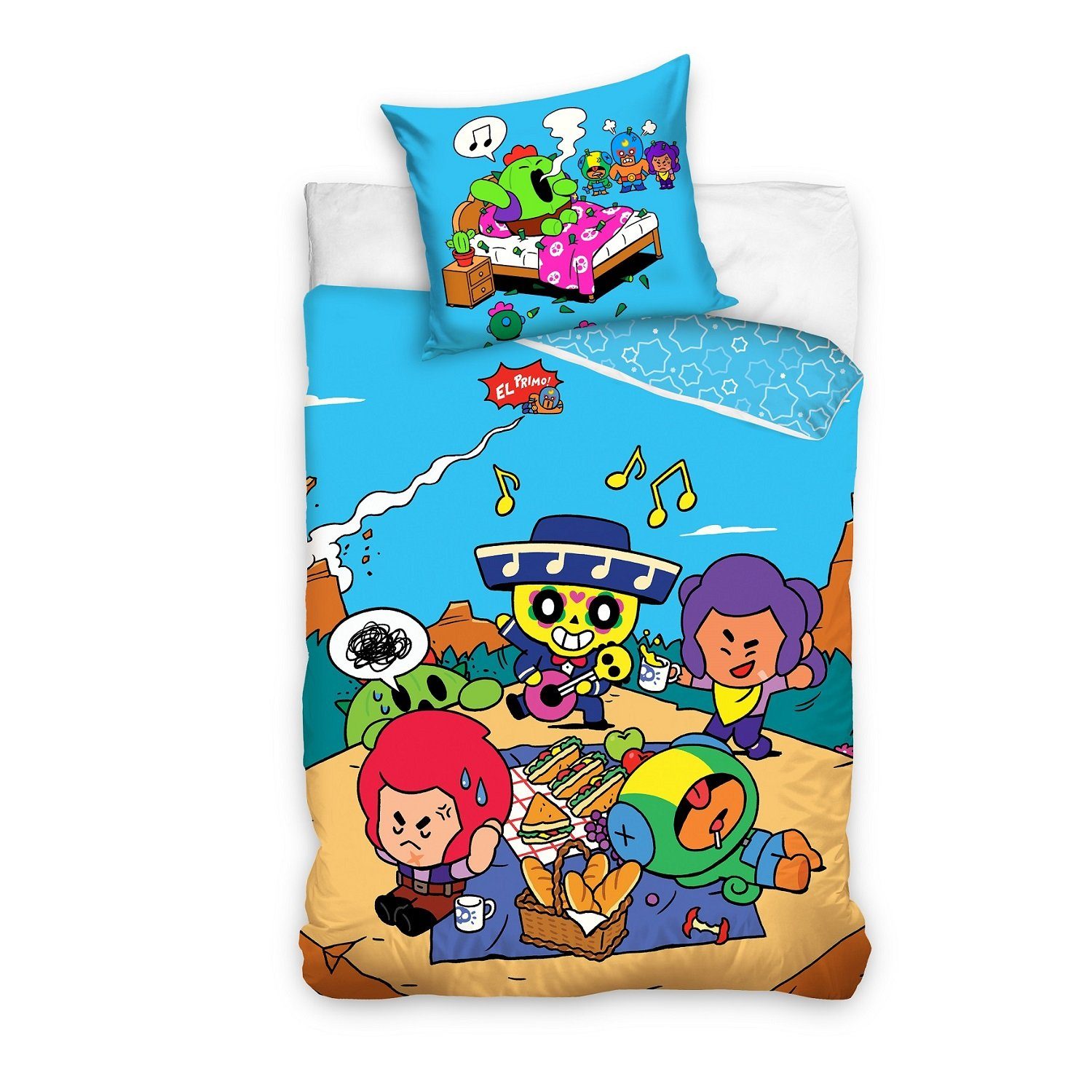 Familando Kinderbettwäsche Brawl Stars Gaming-Bettwäsche 135x200 günstig online kaufen