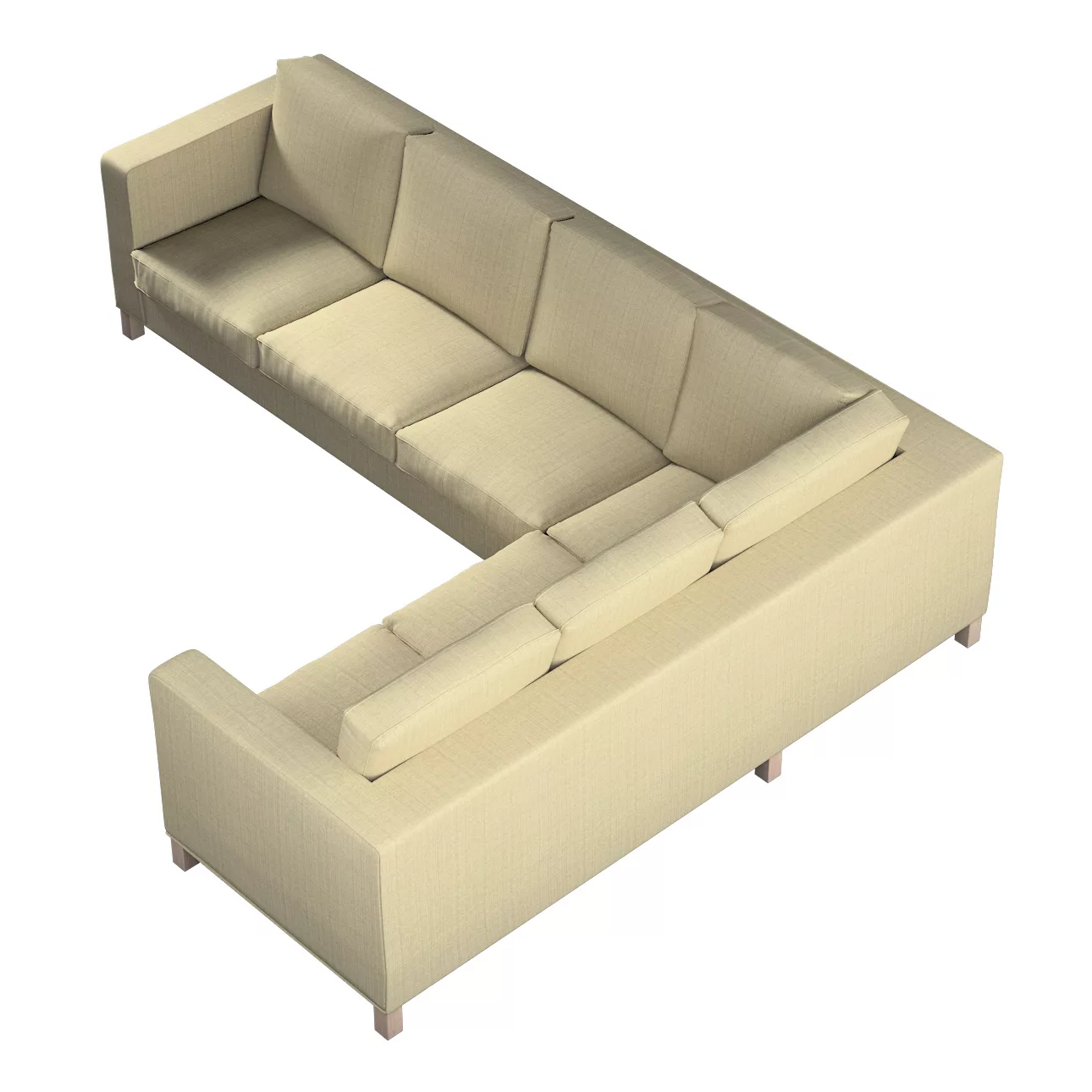 Bezug für Karlanda Sofa Ecke links, beige-creme, 36cm x 30cm x 50cm, Living günstig online kaufen