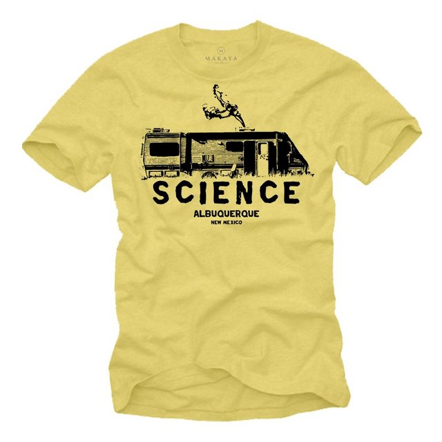 MAKAYA Print-Shirt Vintage Camper Wohnwagen T-Shirt Science New Mexico mit günstig online kaufen