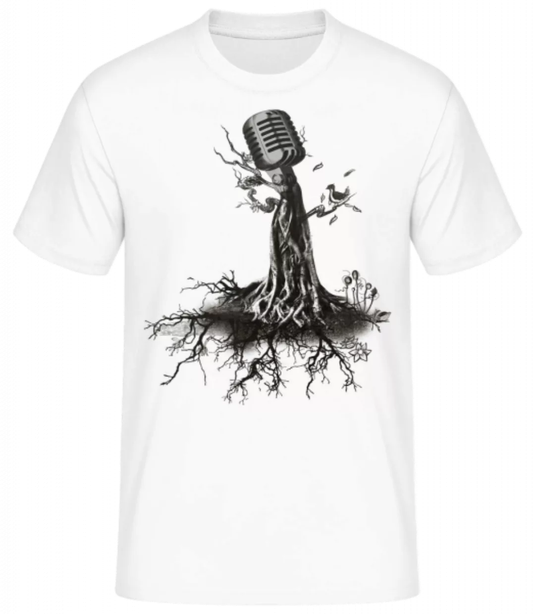 Mikrofon Baum · Männer Basic T-Shirt günstig online kaufen