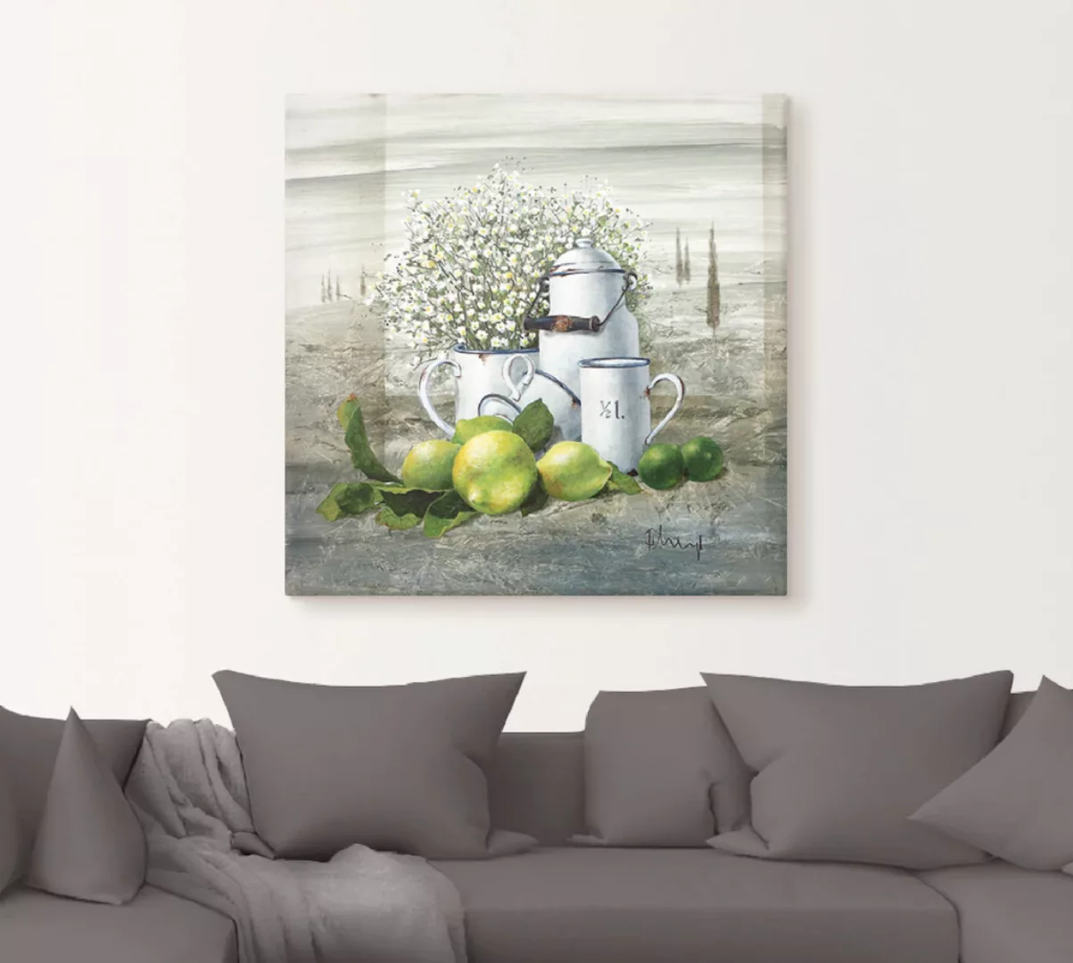 Artland Wandbild "Stillleben mit Milchkanne", Arrangements, (1 St.), als Le günstig online kaufen