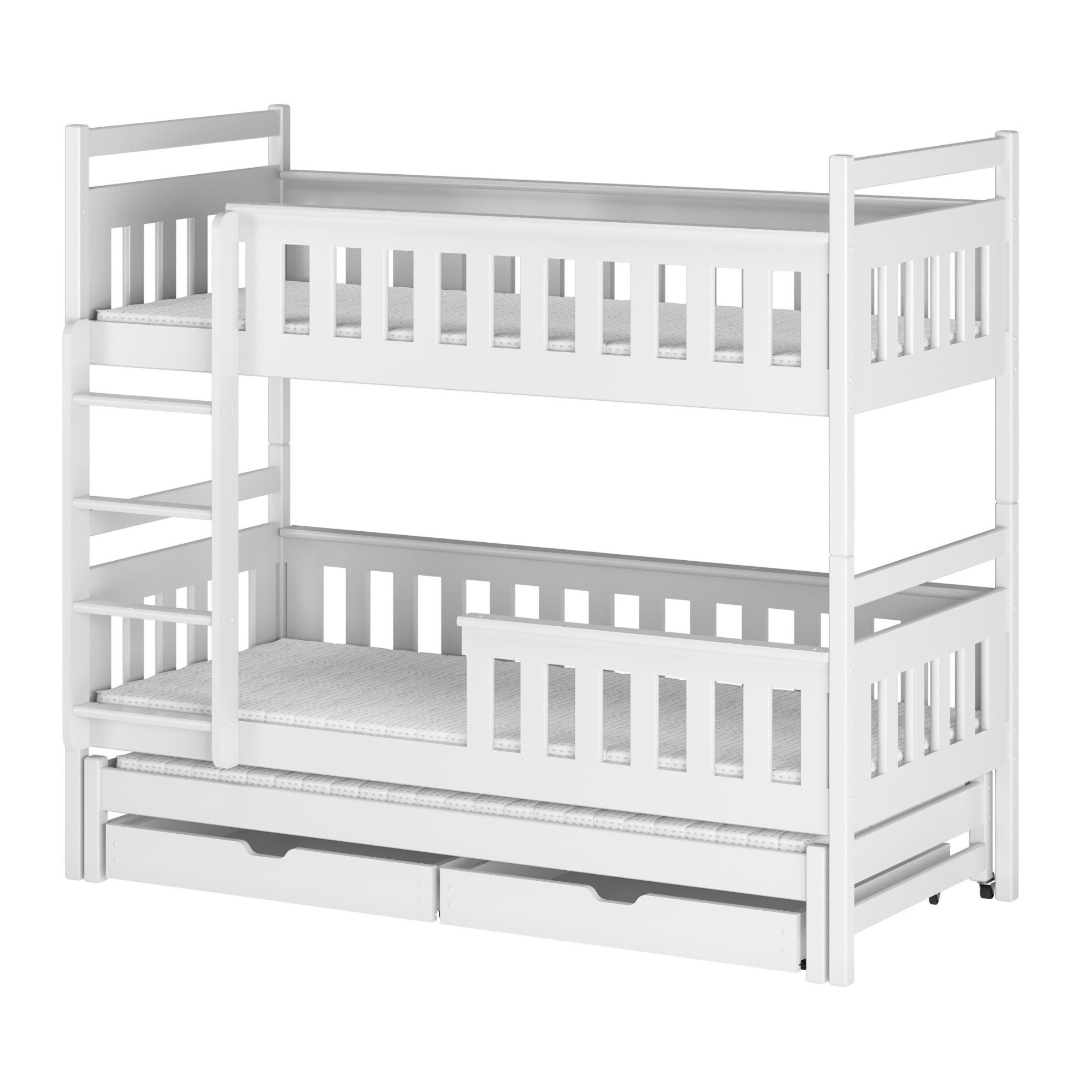 Kids Collective Hochbett 90x200 mit Ausziehbettfunktion günstig online kaufen