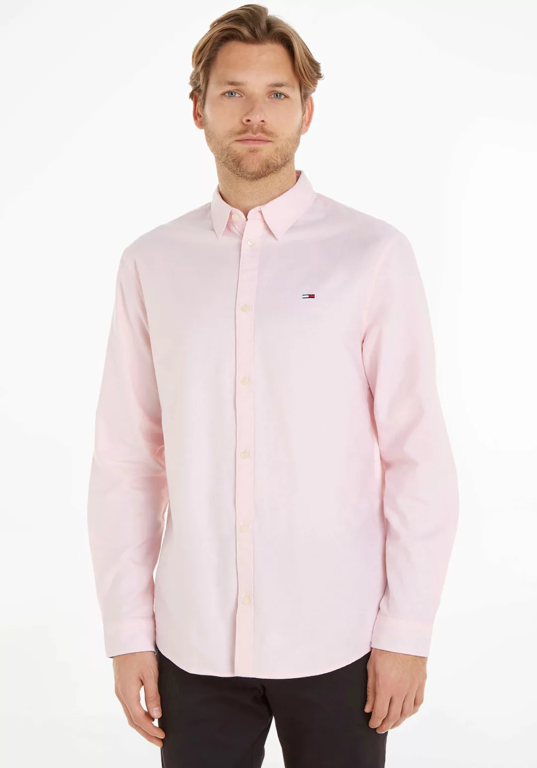 Tommy Jeans Langarmhemd TJM CLASSIC OXFORD SHIRT mit Knopfleiste günstig online kaufen