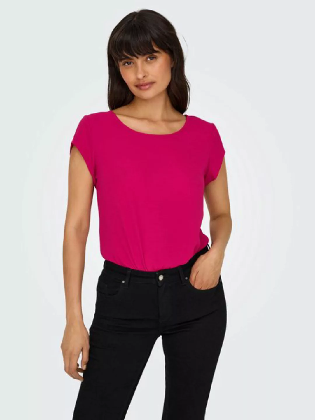 ONLY Kurzarmbluse ONLVIC S/S SOLID TOP NOOS PTM günstig online kaufen