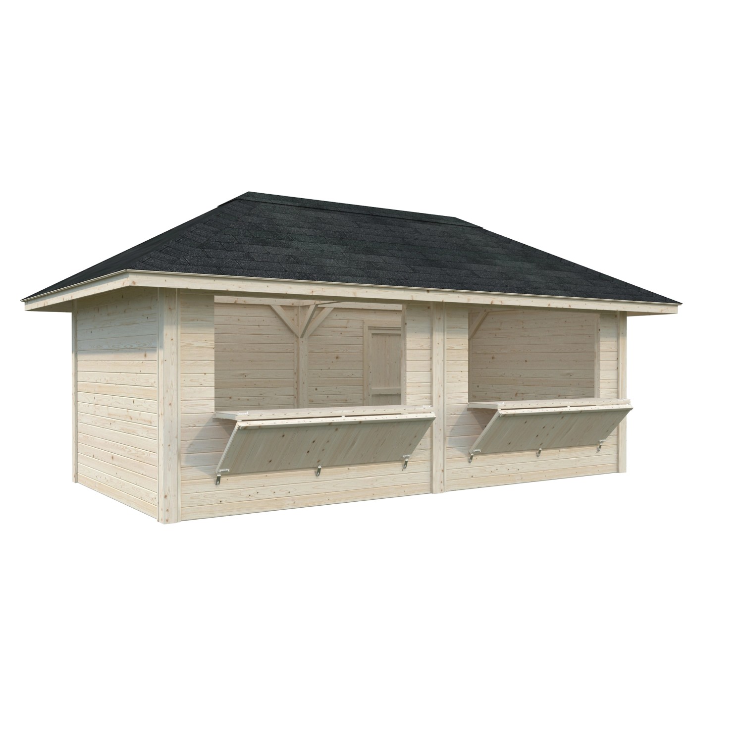 Palmako Marktstand Bianca Set111 Naturbelassen 588 cm x 300 cm FSC® günstig online kaufen