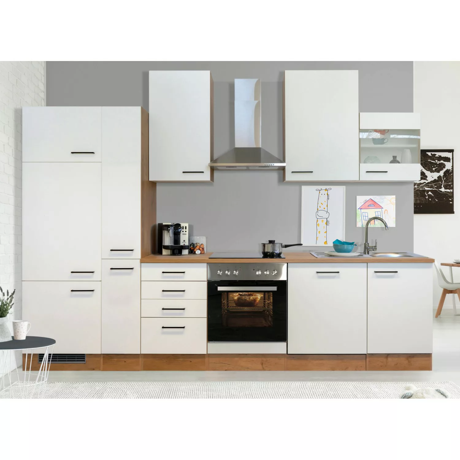 Flex-Well Küche "Vintea", wahlweise mit E-Geräten, Gesamtbreite 310 cm günstig online kaufen