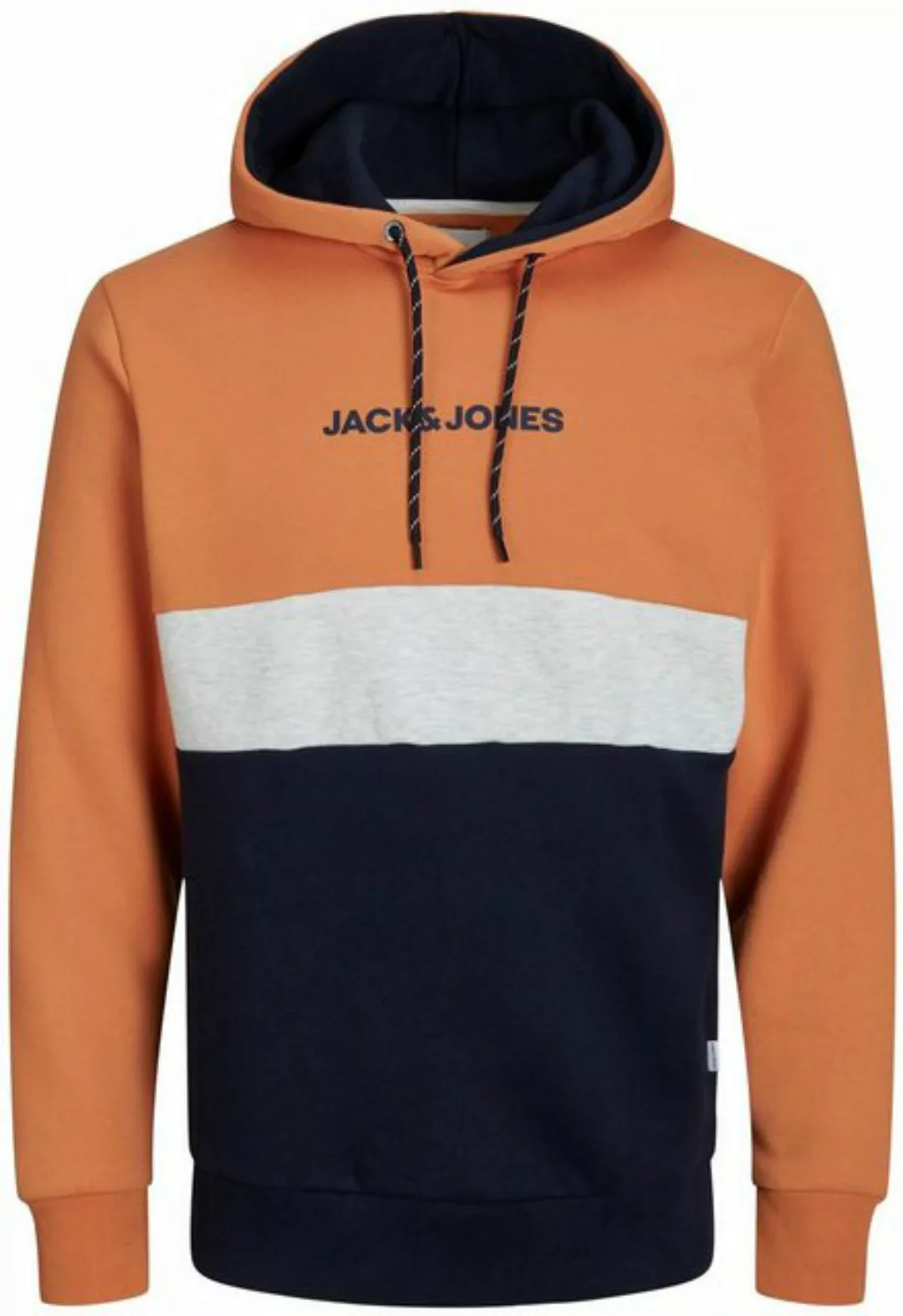 Jack & Jones Herren Hoodie Kapuzenpullover JJEREID BLOCKING - Regular Fit günstig online kaufen