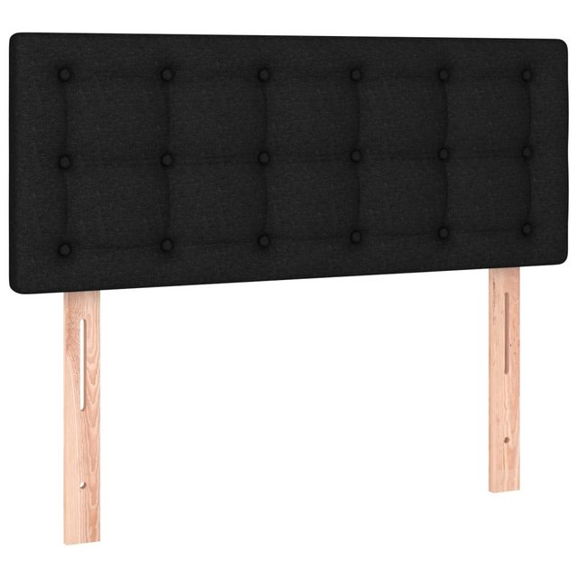 vidaXL Bett, Kopfteil Schwarz 100x5x78/88 cm Stoff günstig online kaufen