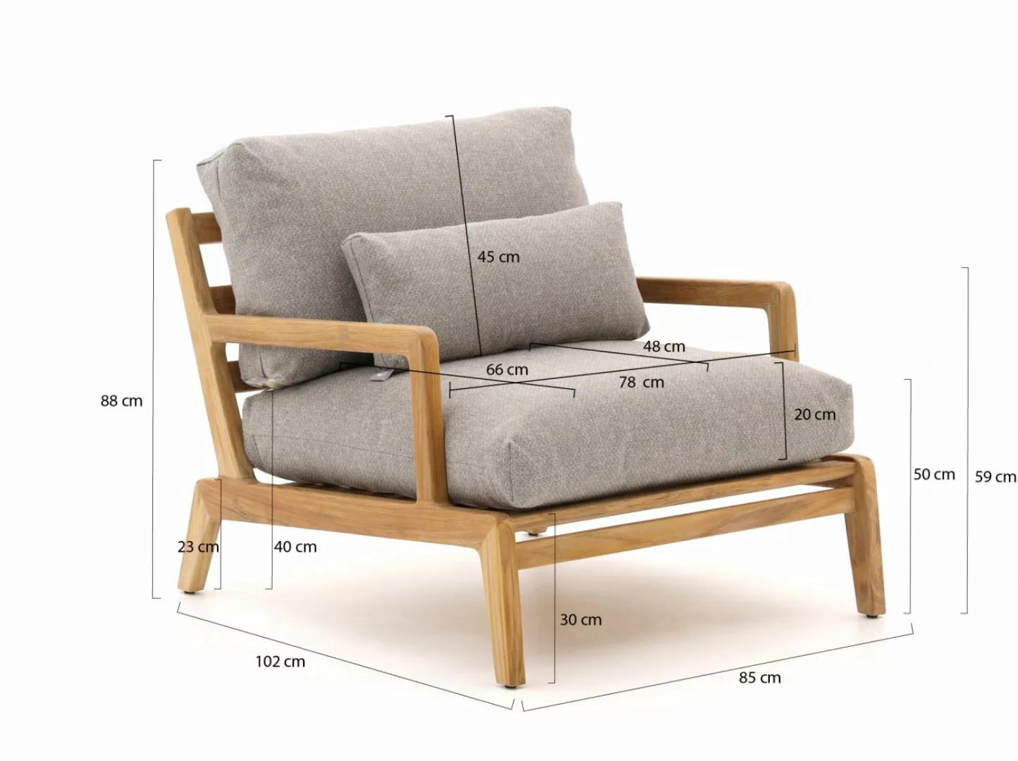 SUNS Termoli Sessel-Sofa Lounge-Set 5-teilig günstig online kaufen