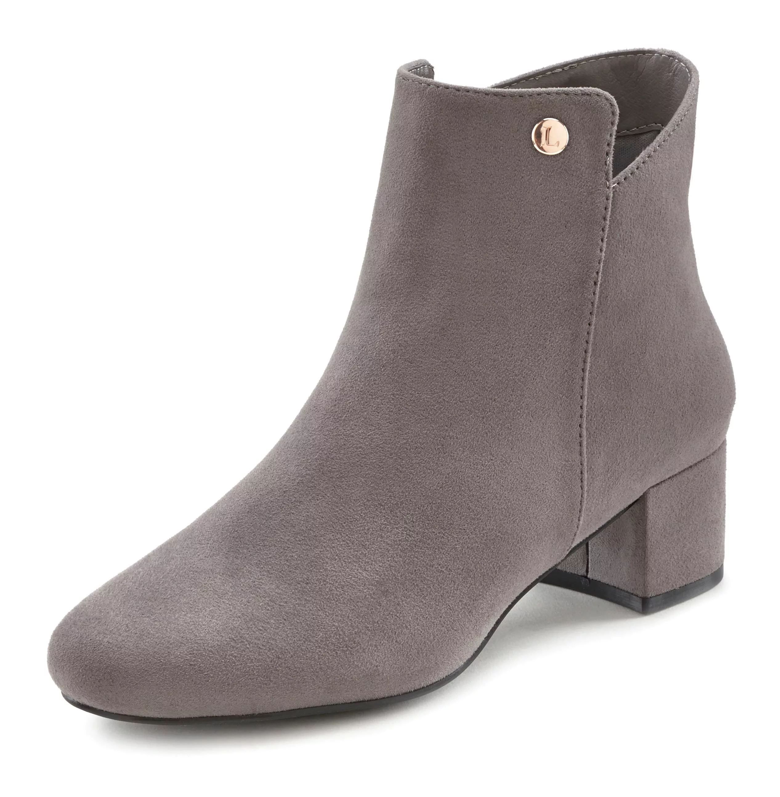 LASCANA Stiefelette, mit bequemen Blockabsatz, Ankle Boots, Stiefel VEGAN günstig online kaufen