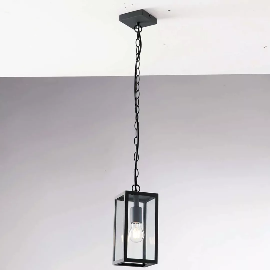 Pendelleuchte Mirage in Anthrazit E27 IP44 günstig online kaufen