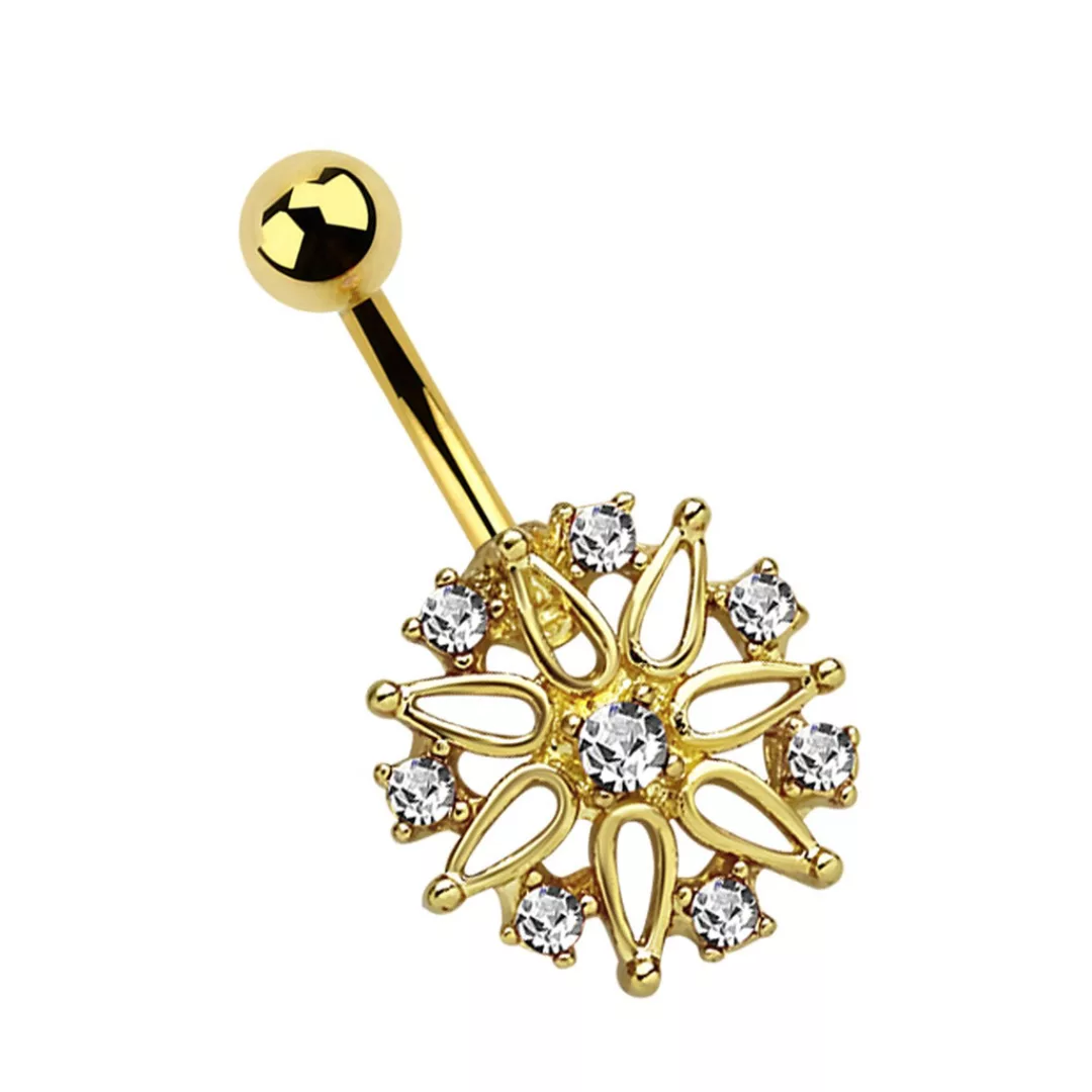 Adelia´s Bauchnabelpiercing "Piercing  Bauchnabelpiercing", Blume mit acht günstig online kaufen