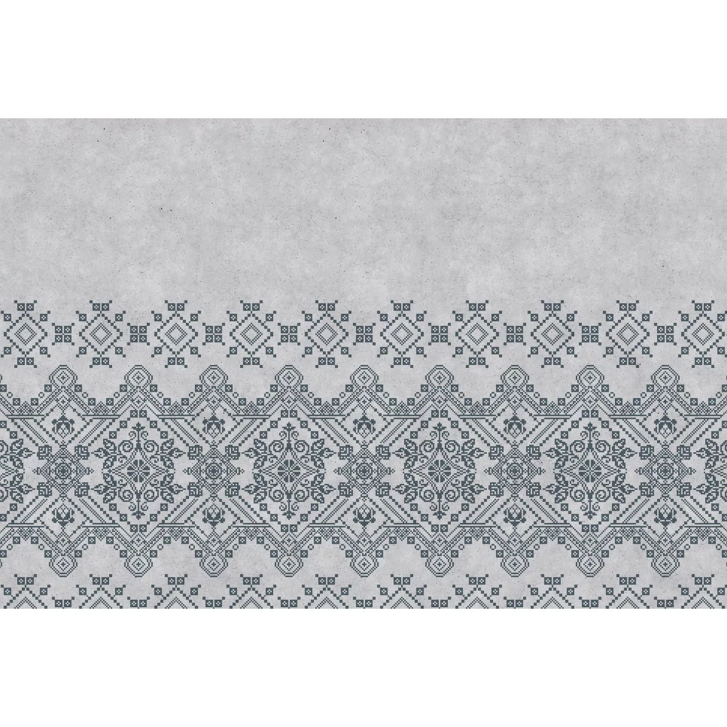 Fototapete Mosaik Abstrakt Grau Weiß 4,00 m x 2,70 m FSC® günstig online kaufen