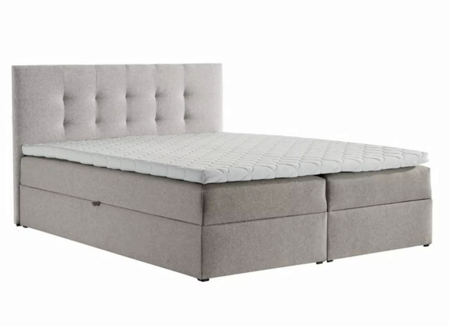 Furnix Boxspringbett TREZO 2 140-180x200 mit tiefen Bettkasten und Topper A günstig online kaufen