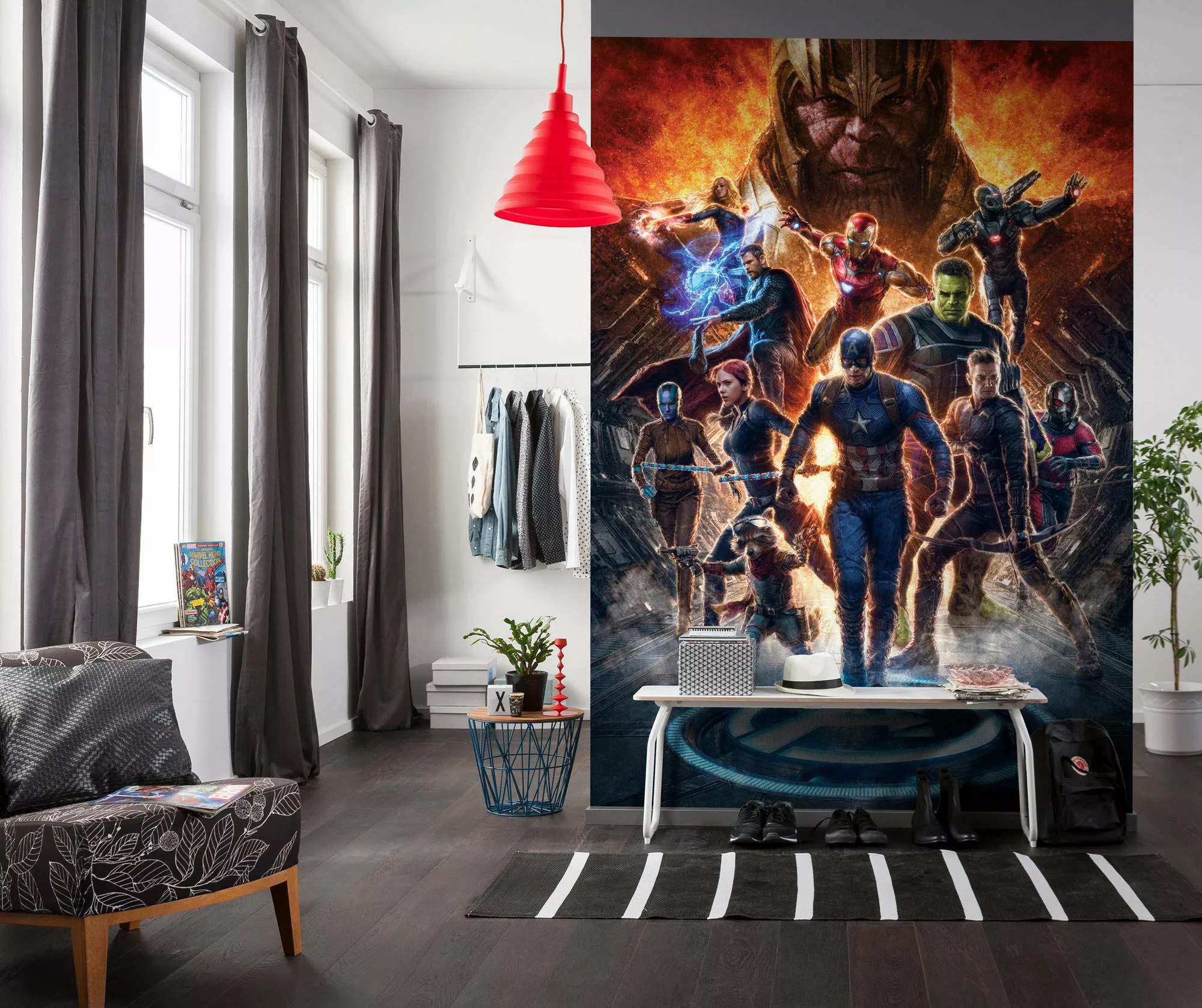 Komar Fototapete Avengers vs Thanos IADX4-073 B/H: ca. 200x280 cm günstig online kaufen