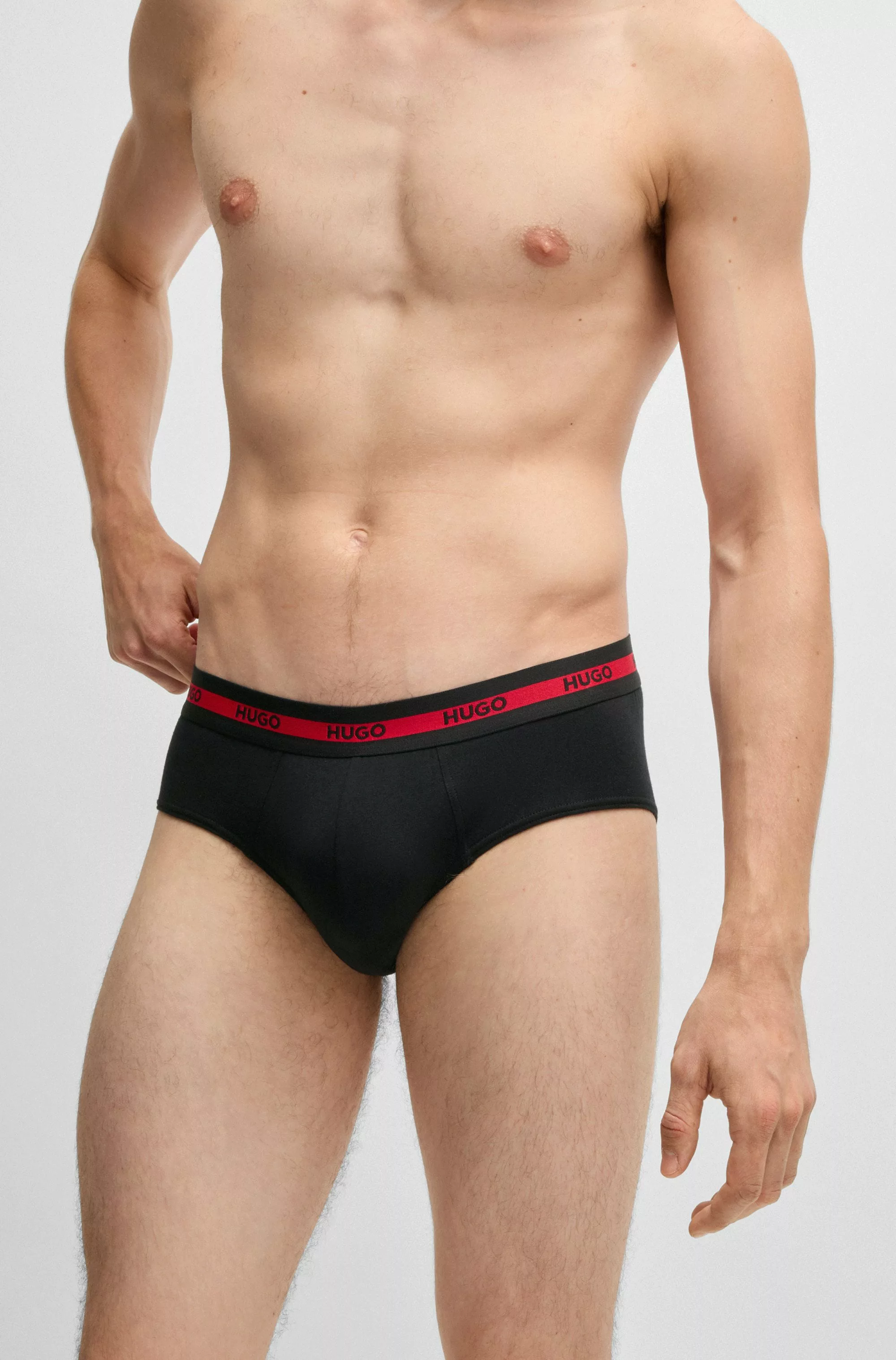 HUGO Underwear Slip, (Packung, 3 St., Im Dreierpack), mit Kontraststreifen günstig online kaufen