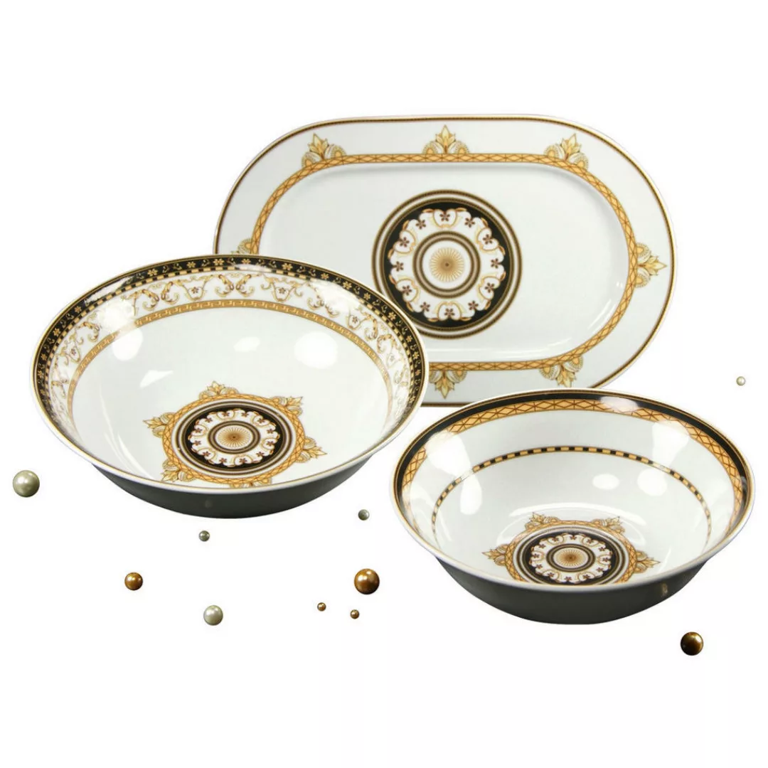 CreaTable Servier-Set Majestosa multicolor Porzellan günstig online kaufen