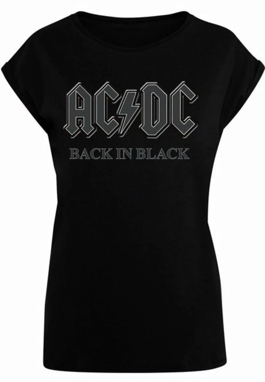 F4NT4STIC T-Shirt PLUS SIZE ACDC Back in Black Print günstig online kaufen
