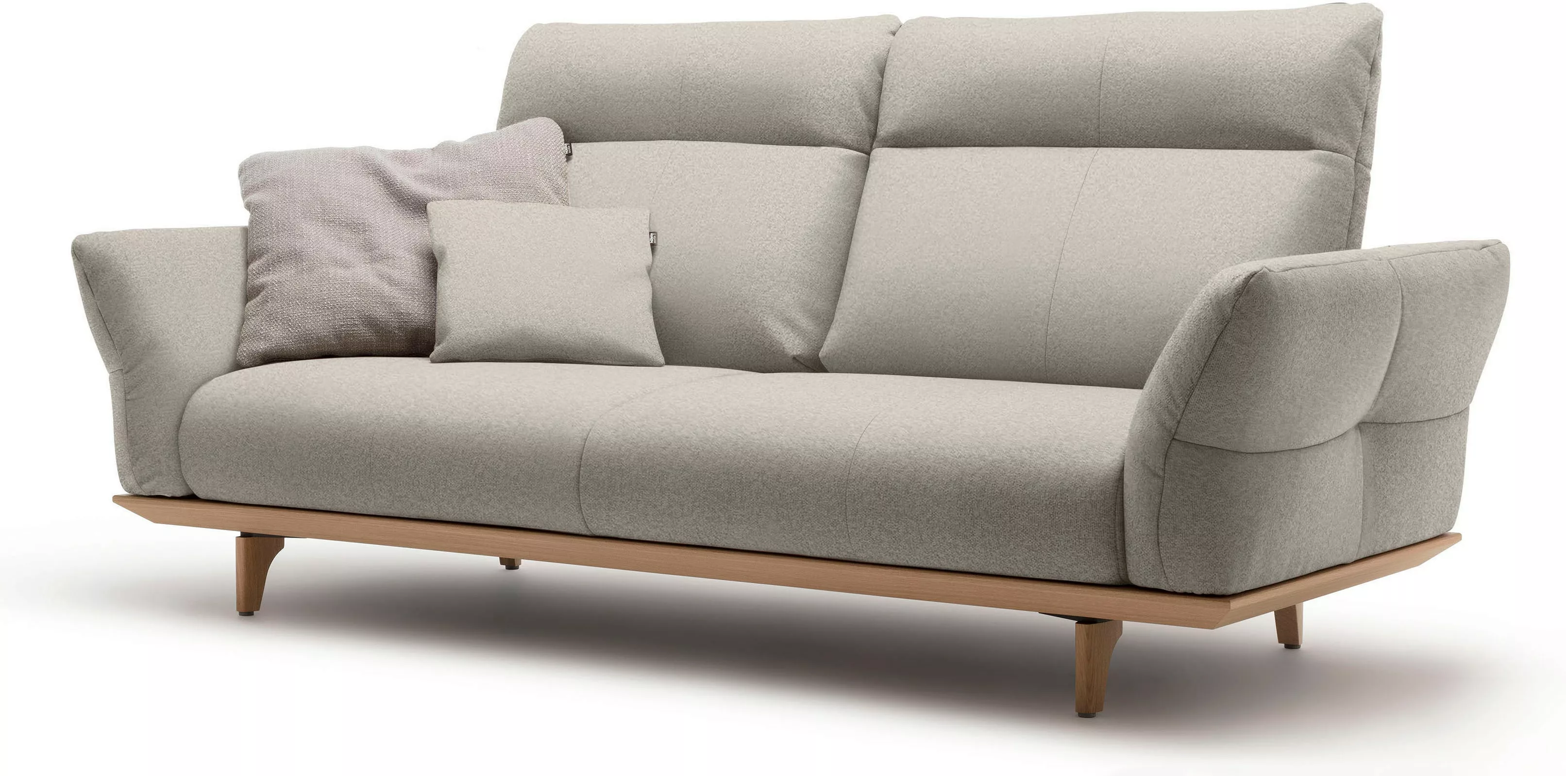 hülsta sofa 3-Sitzer "hs.460", Sockel in Eiche, Füße Eiche natur, Breite 20 günstig online kaufen
